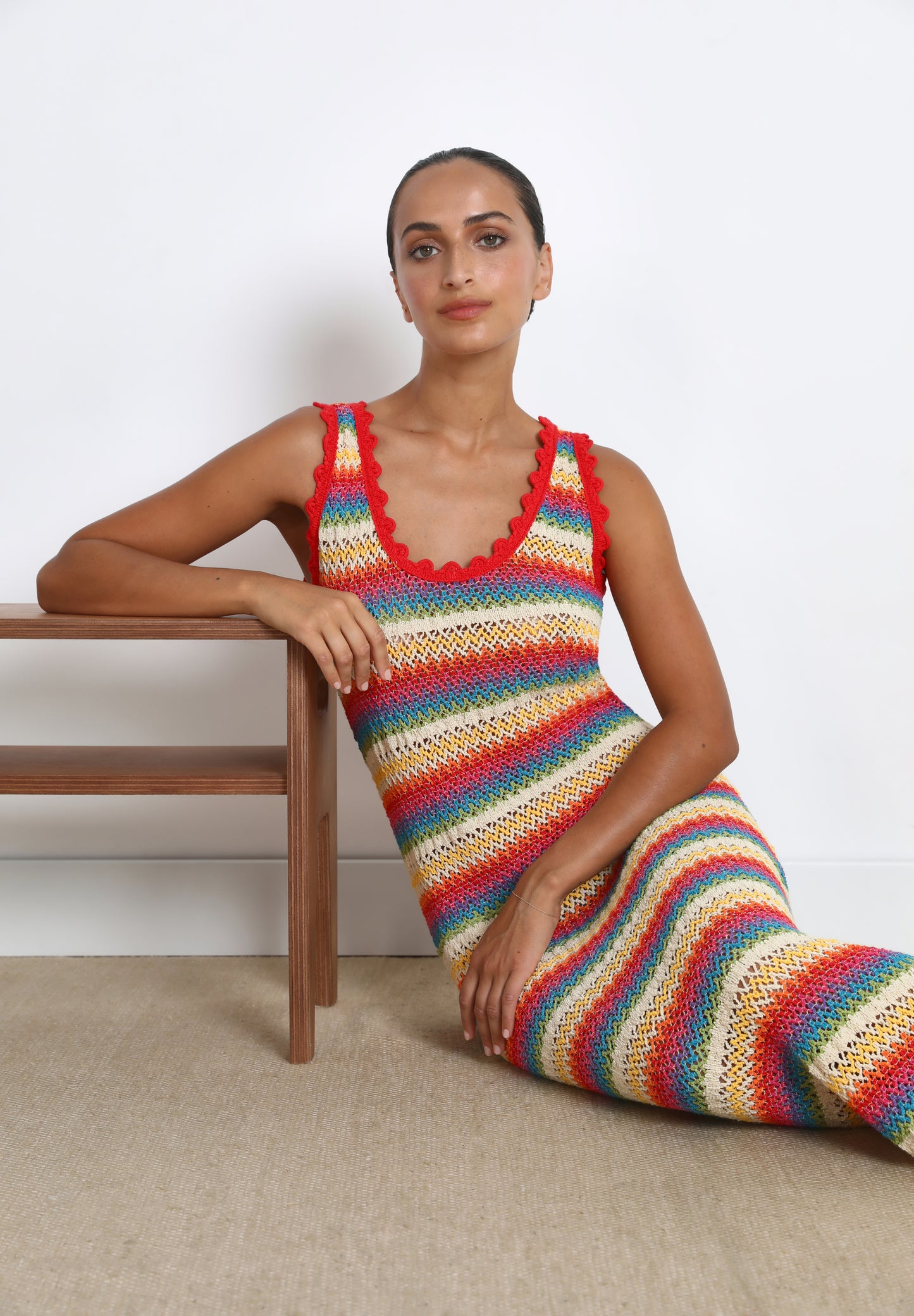 VESTIDO RAYAS CROCHET