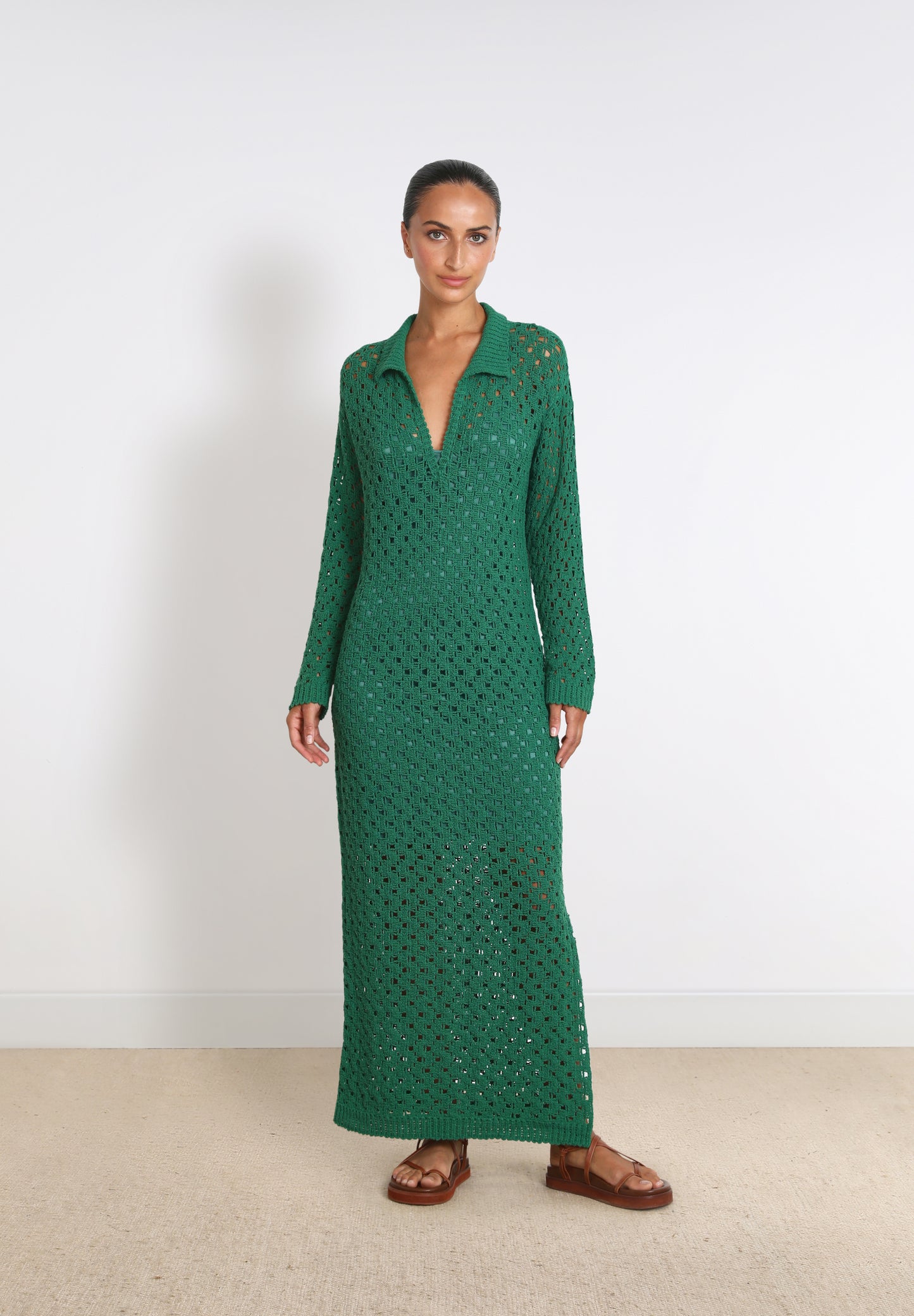 VESTIDO LARGO CROCHET