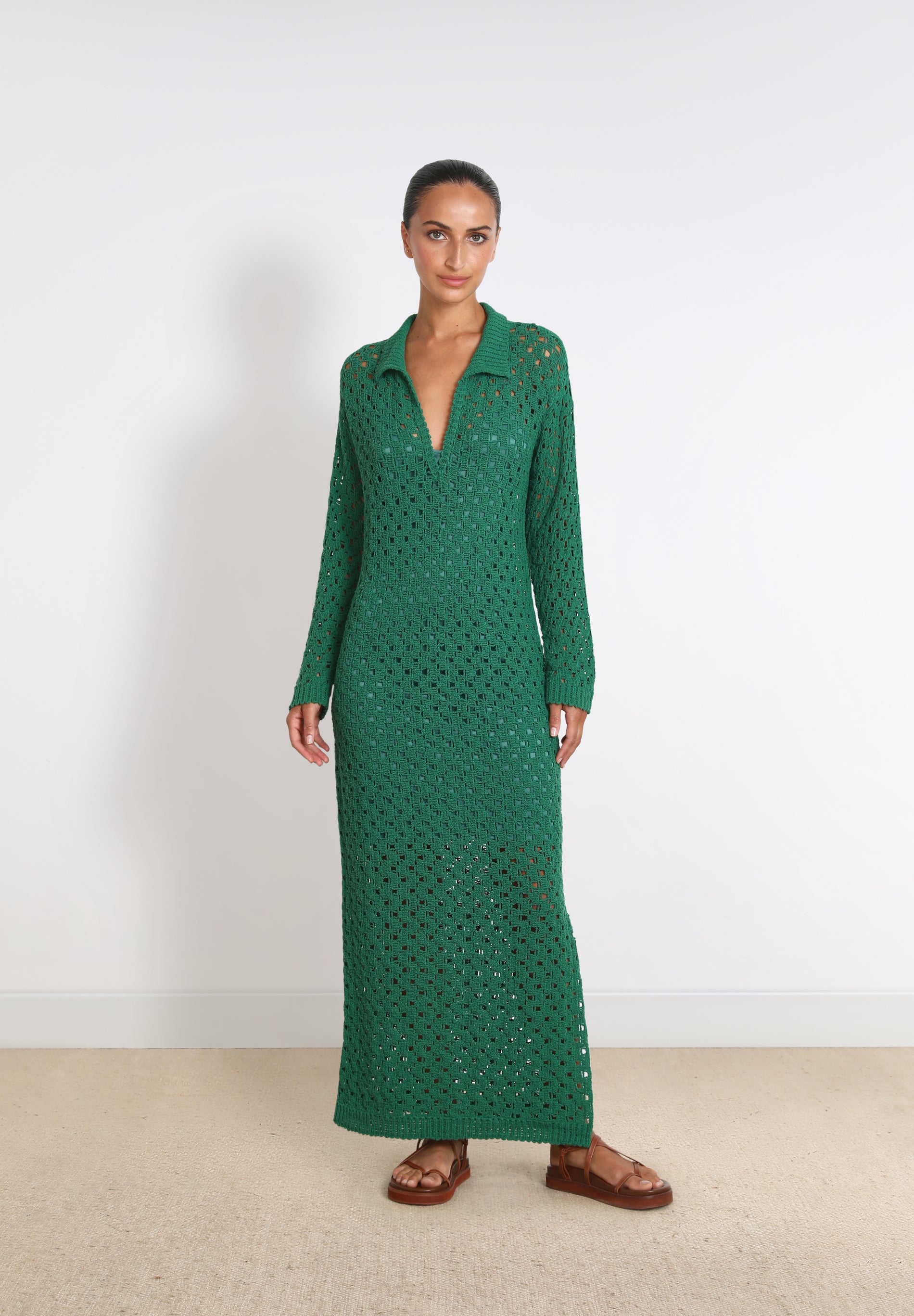 VESTIDO LARGO CROCHET