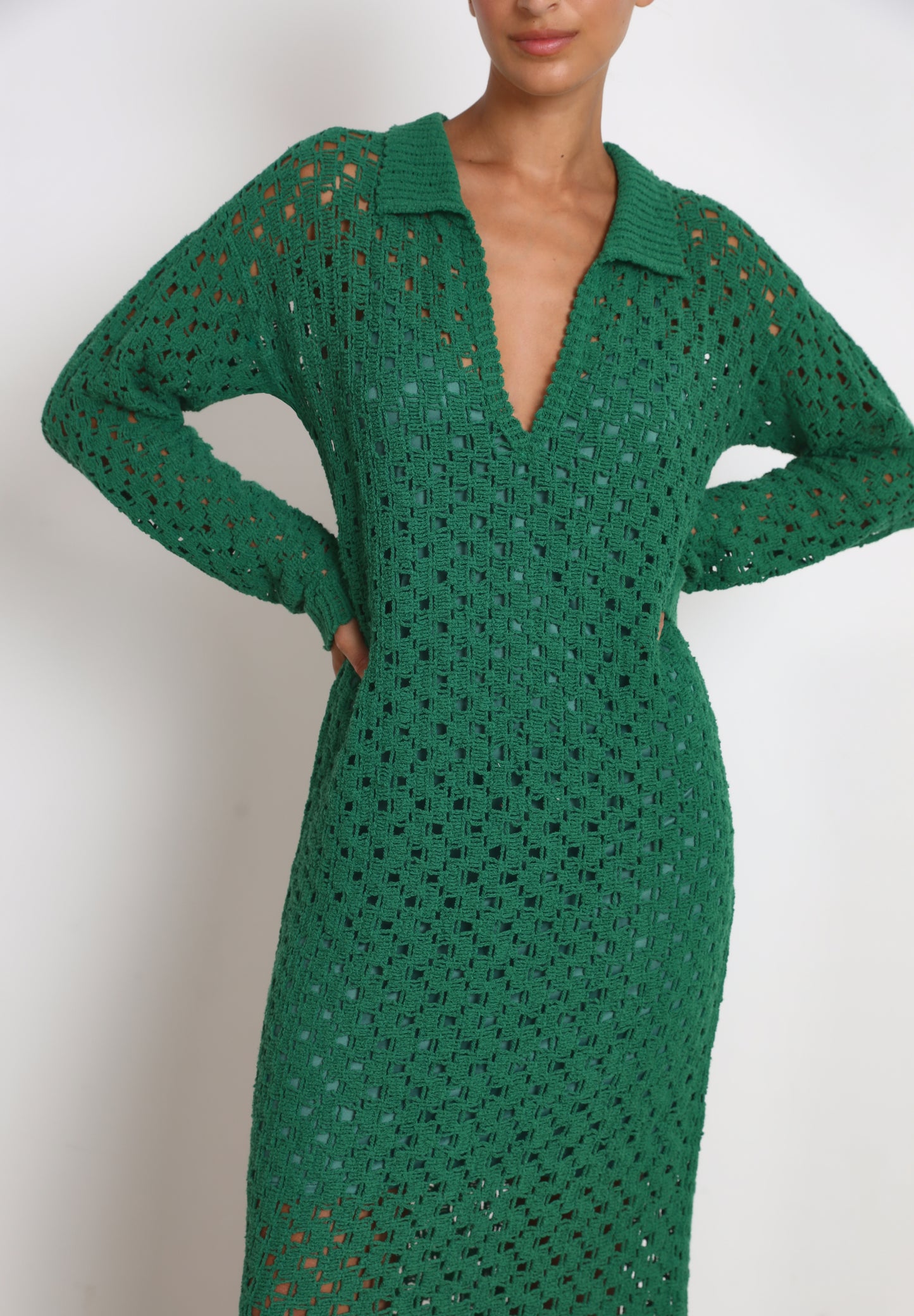 VESTIDO LARGO CROCHET