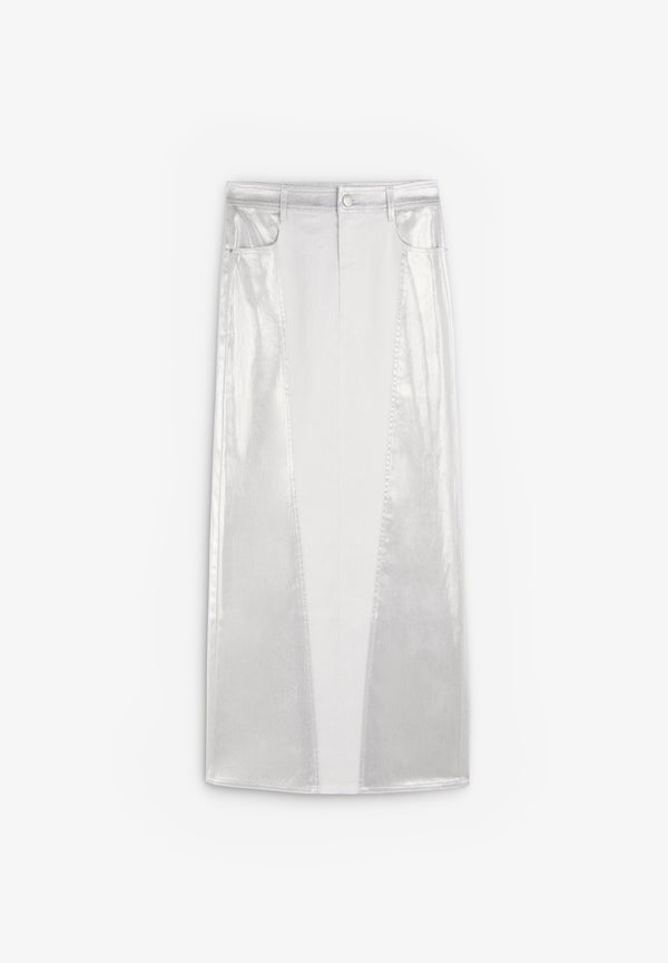 CASUAL SILVER SKIRT