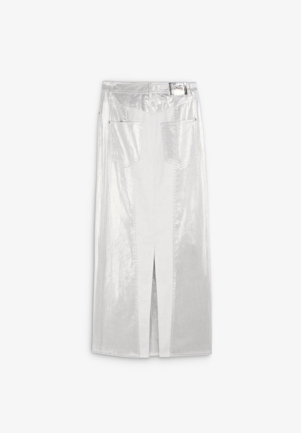 CASUAL SILVER SKIRT