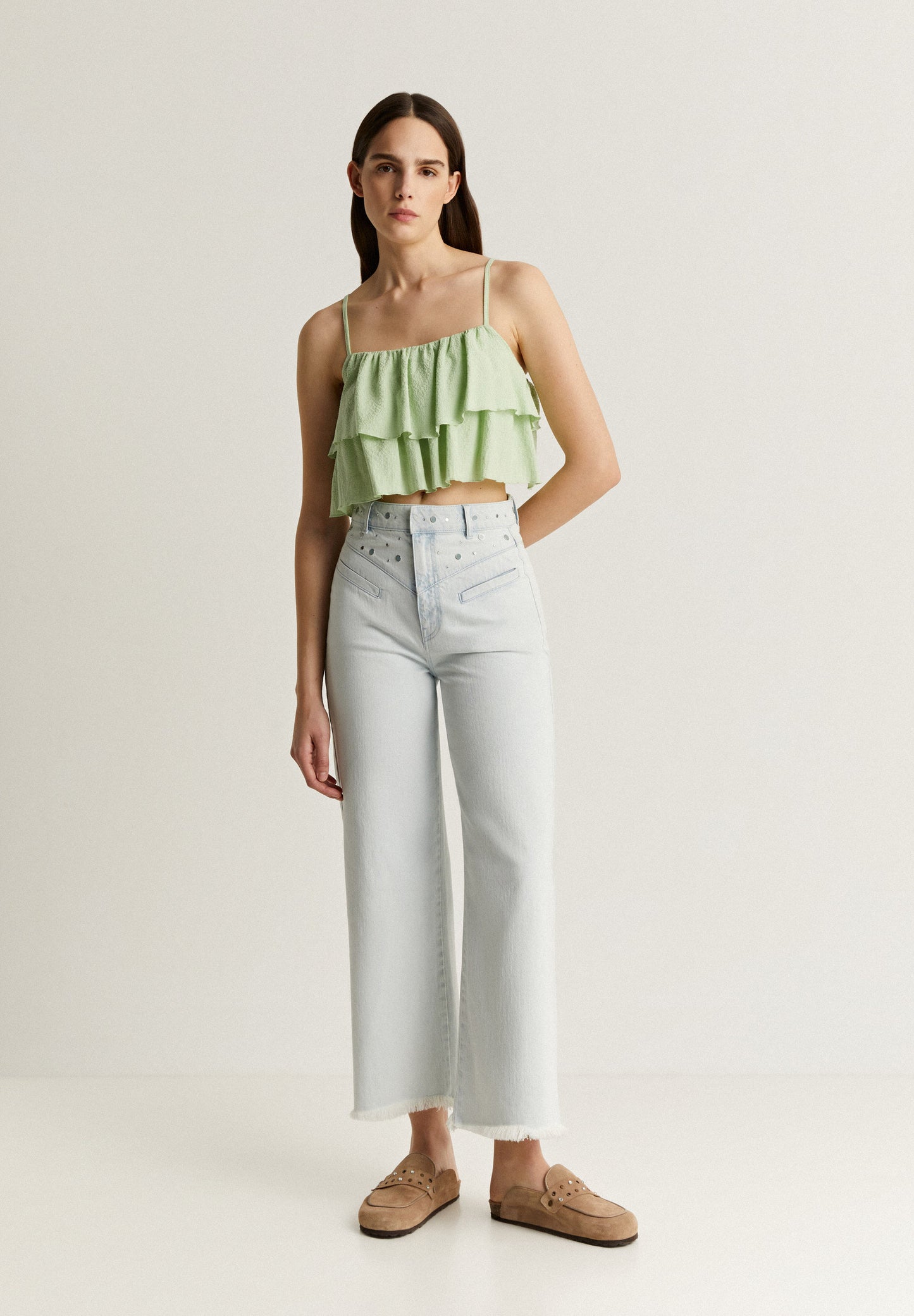 TOP CROPPED VOLANTES