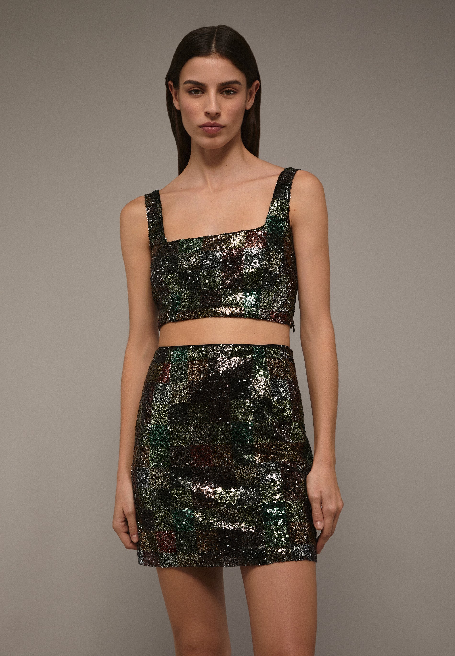 TOP MINI CROPPED LENTEJUELAS