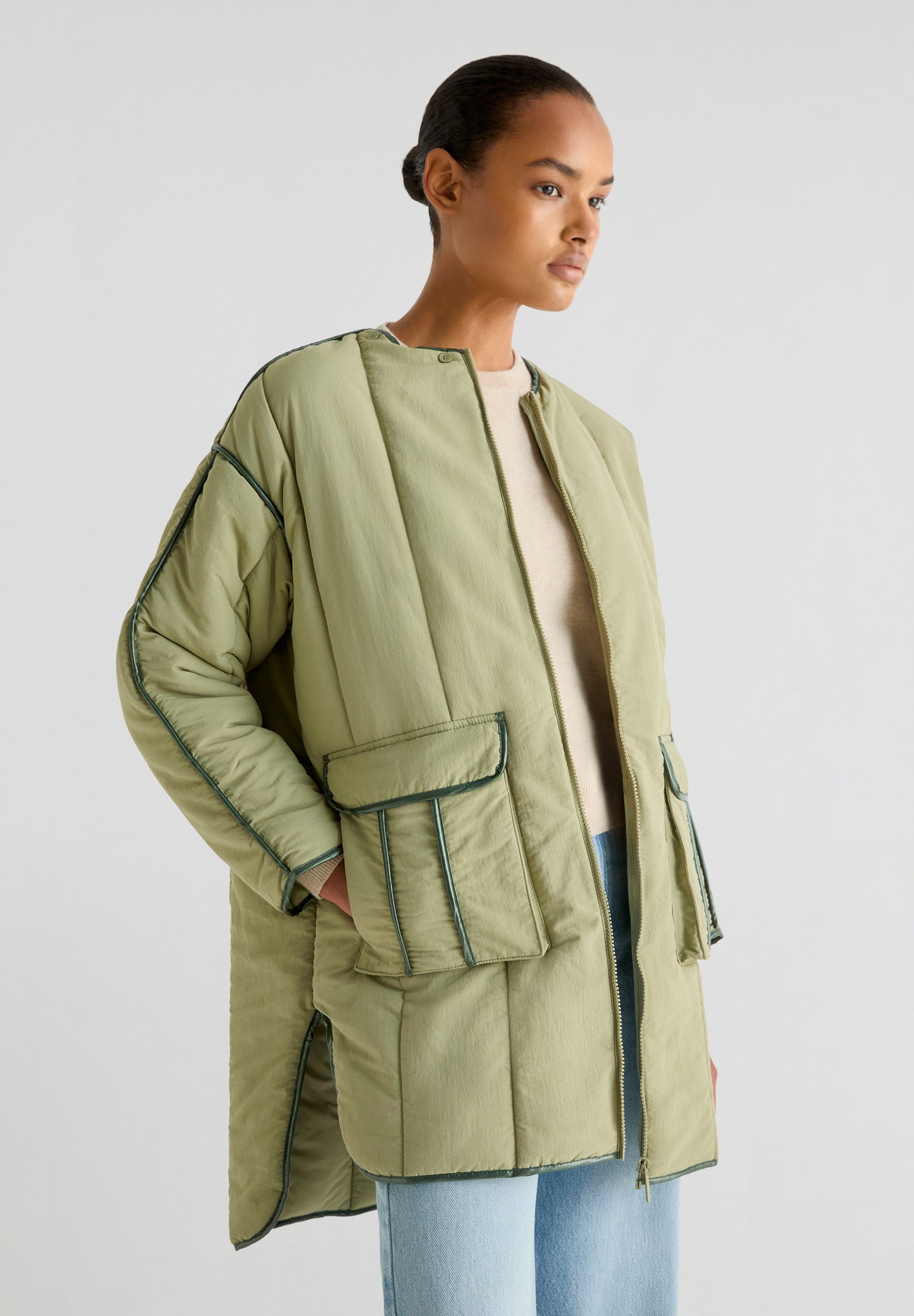 ABRICO ACOLCHADO CUELLO PELO