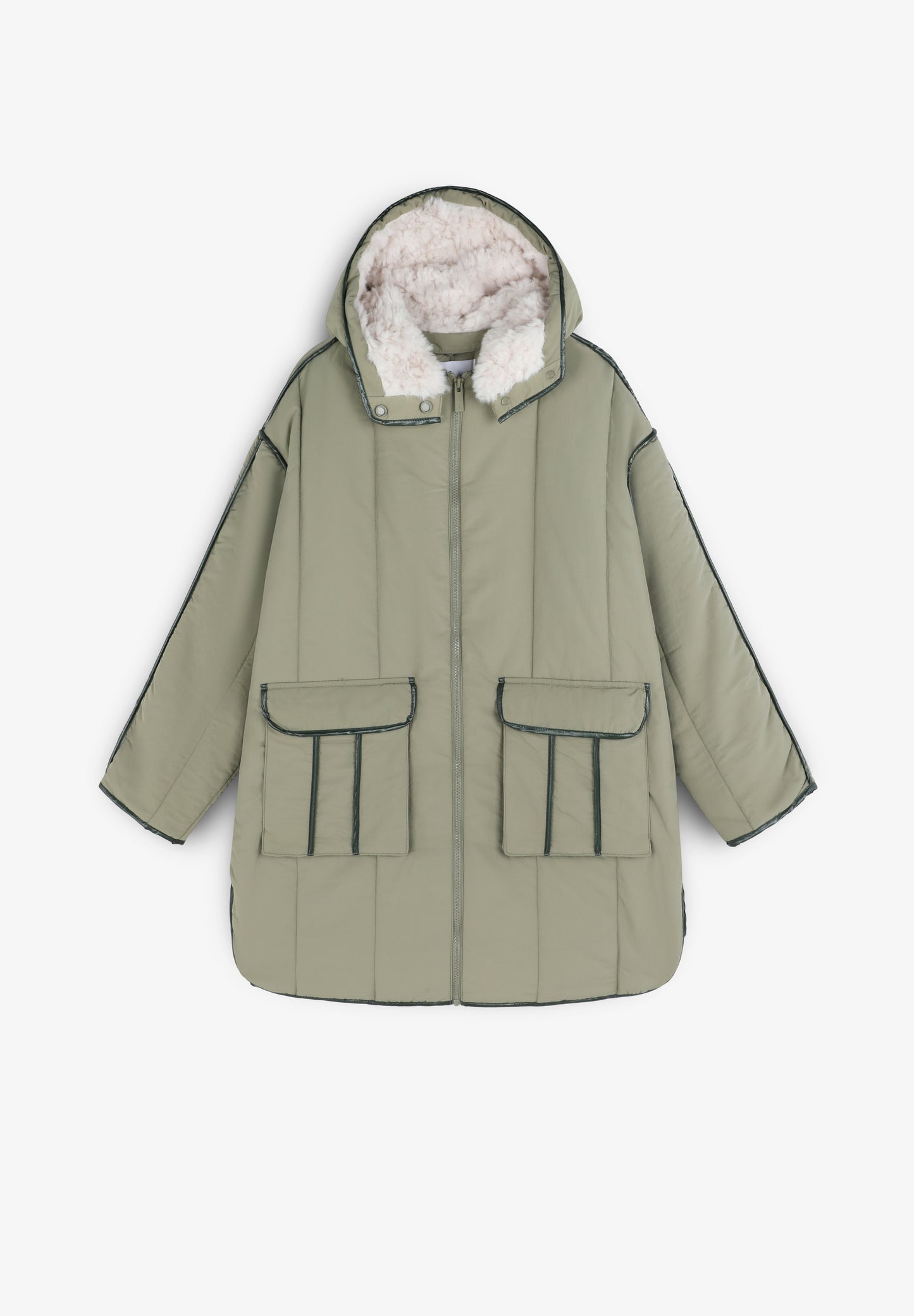 PIPPING PUFFER COAT