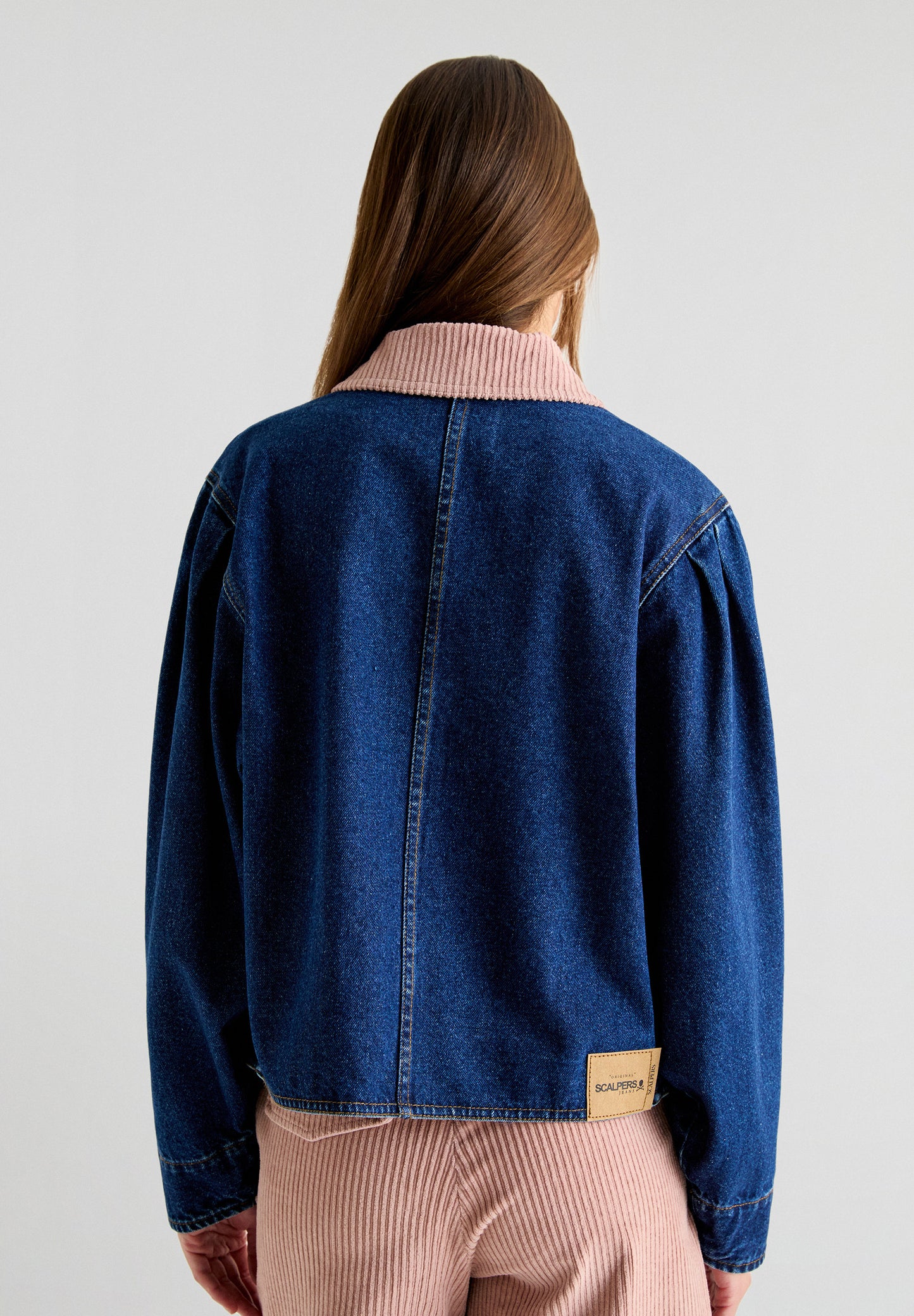 CHAQUETA DENIM CUELLO PANA