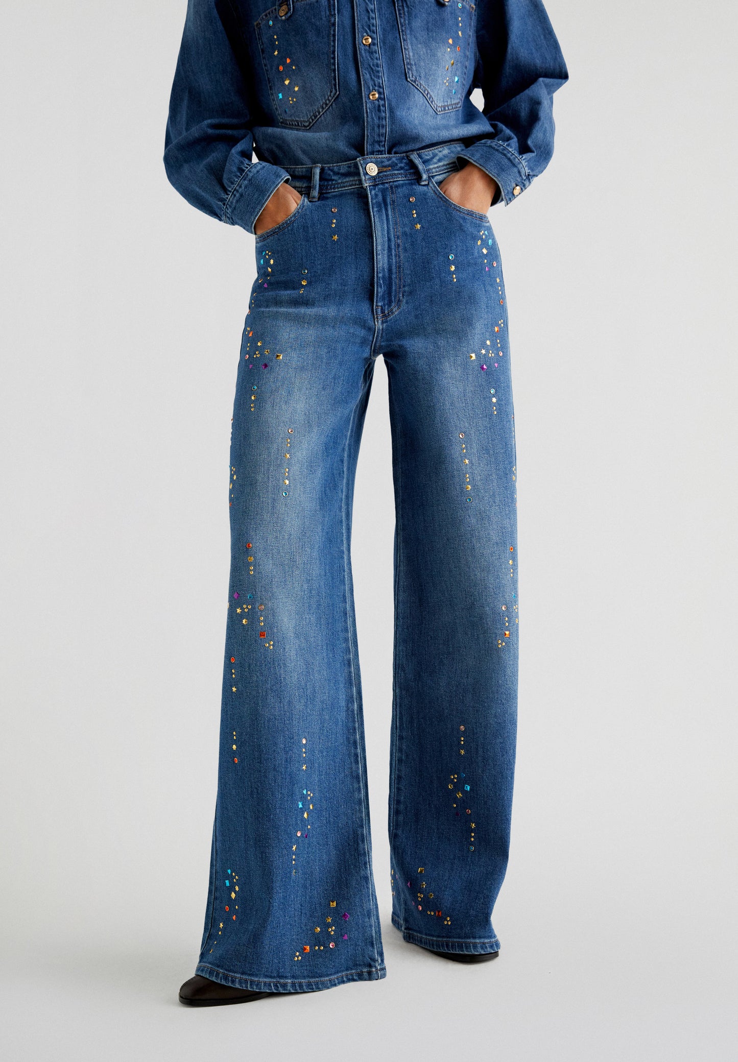 JEANS FULL LENGTH TACHAS