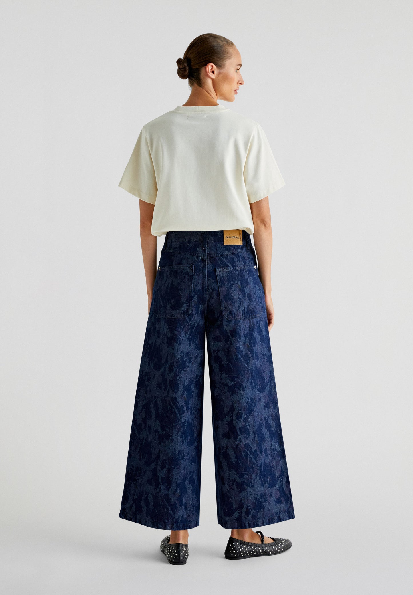 JEANS CULOTTE DETALLES BRILLOS