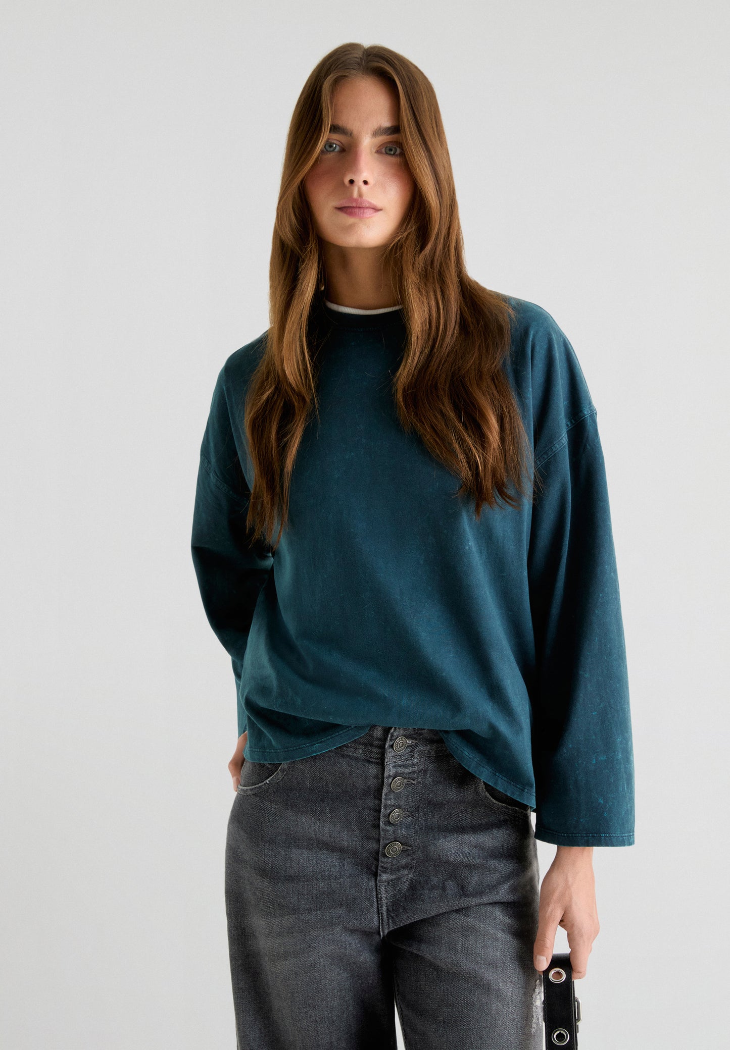 CAMISETA MANGA LARGA CALAVERA TRASERA