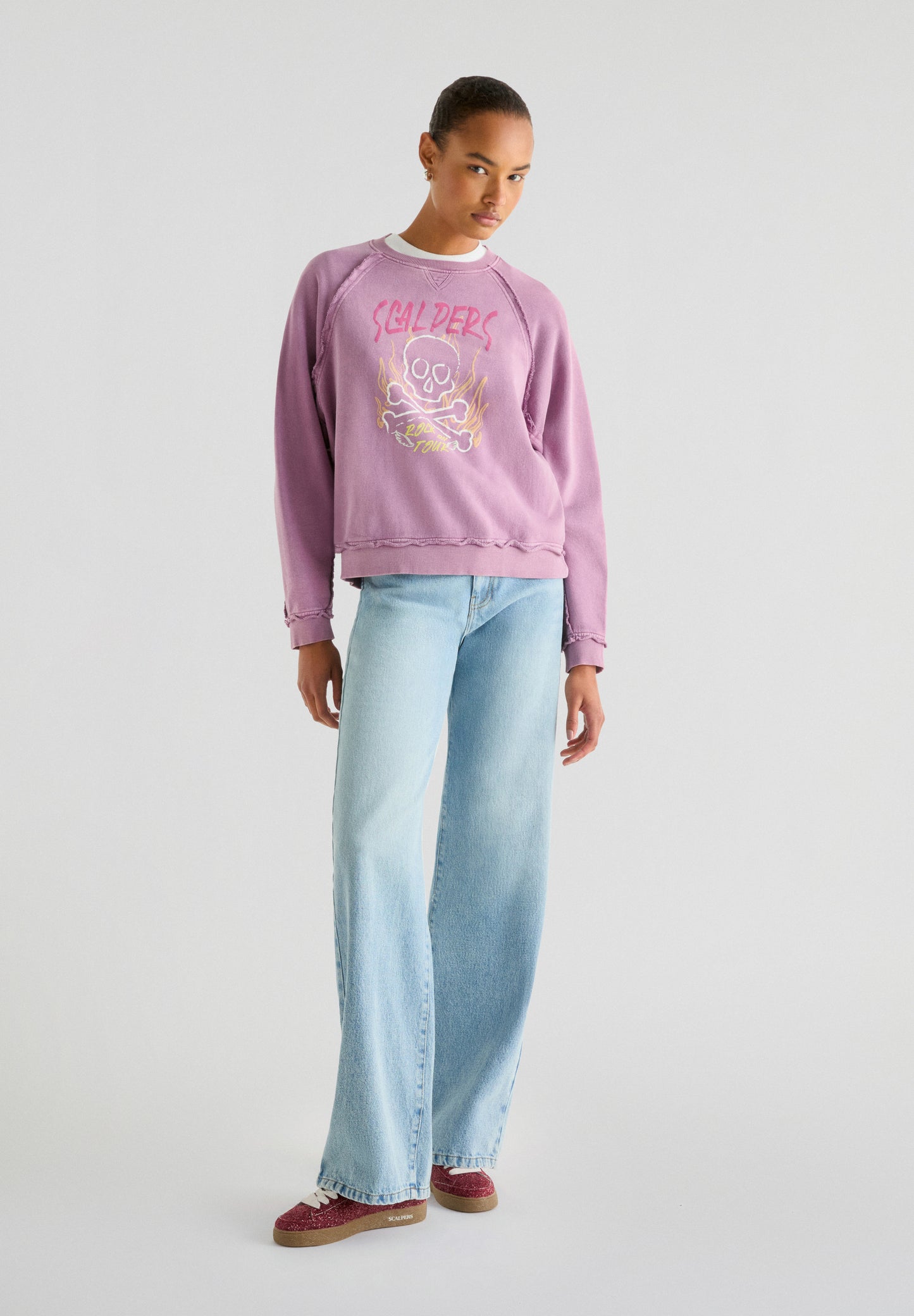 SUDADERA LAVADA LOGO CALAVERA