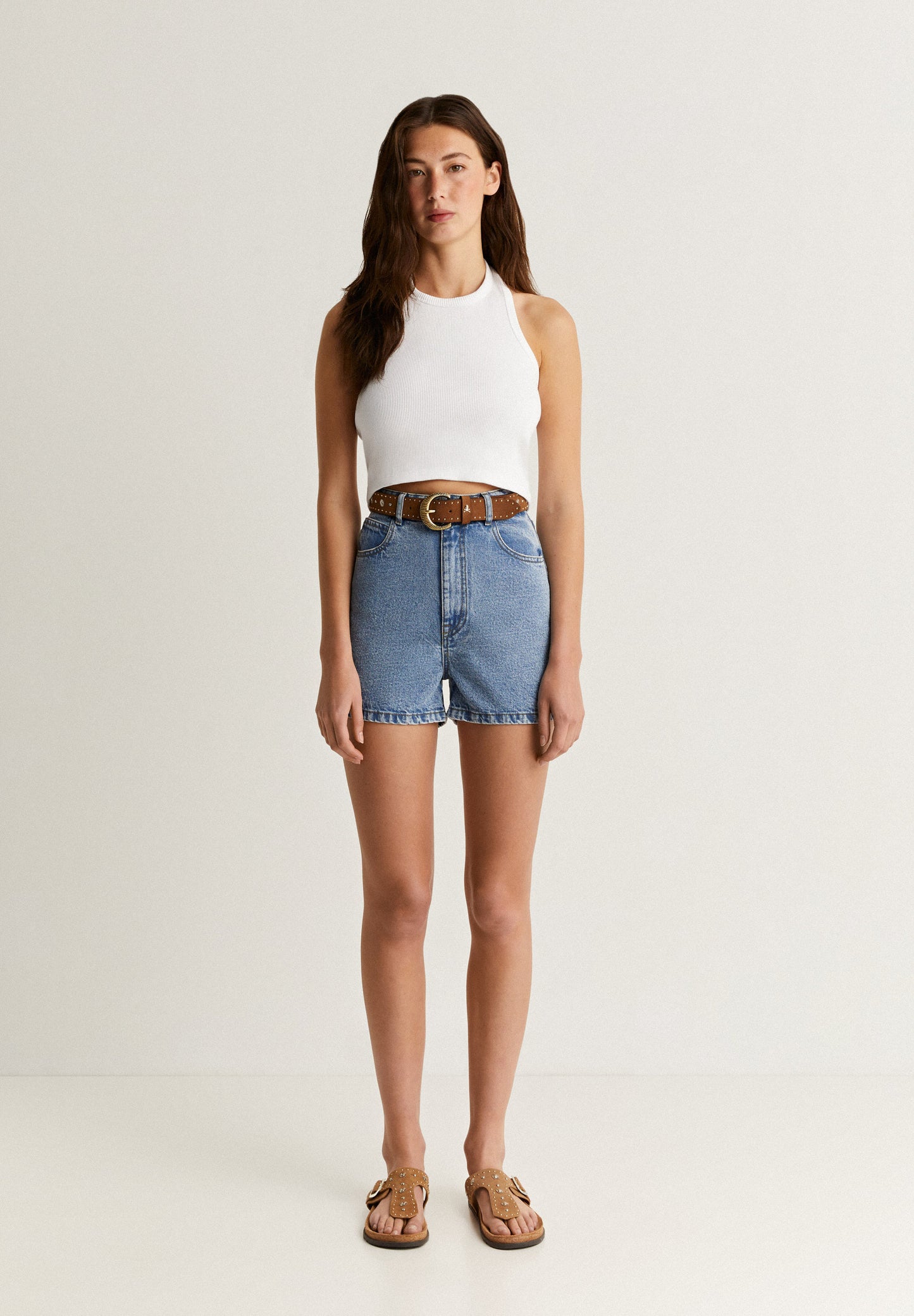 TOP CROPPED HALTER CANALÉ