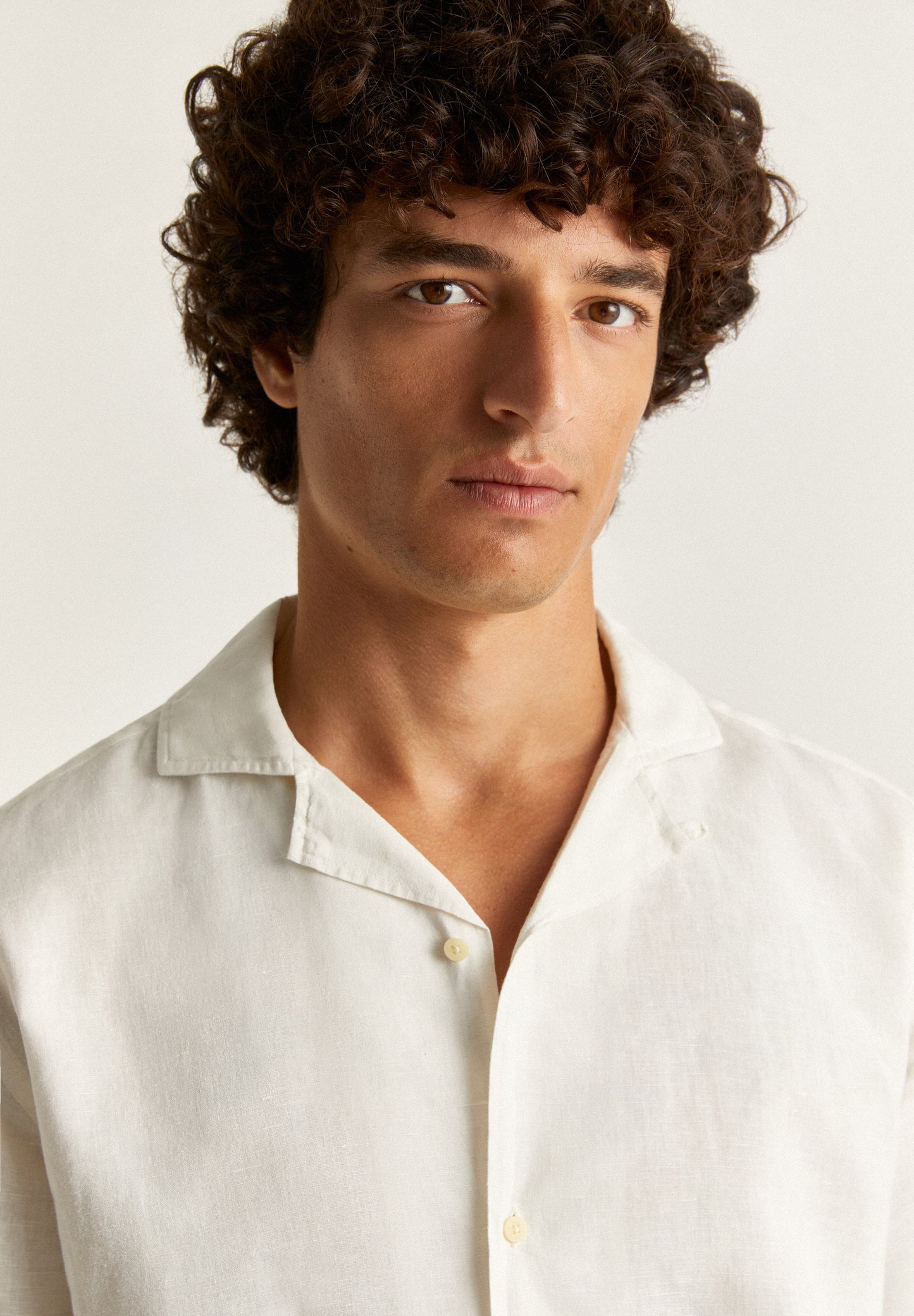 CAMISA LINO CUELLO PIJAMERO