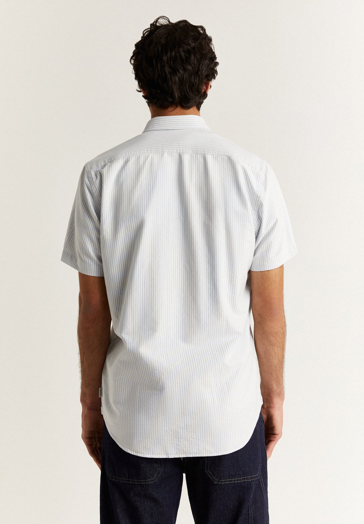 CAMISA MANGA CORTA RAYAS OXFORD