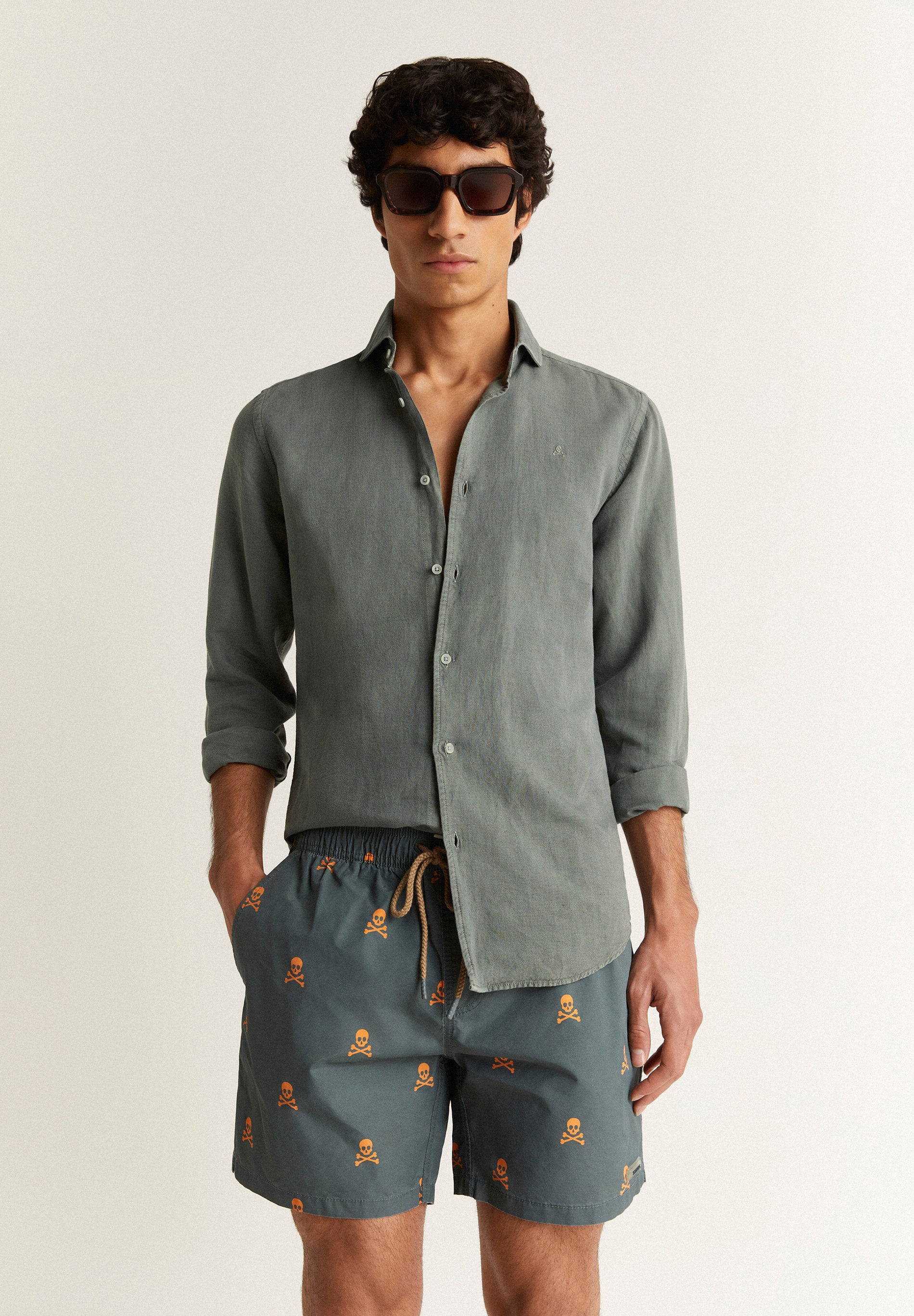 BAÑADOR CALAVERAS ALL OVER NEON