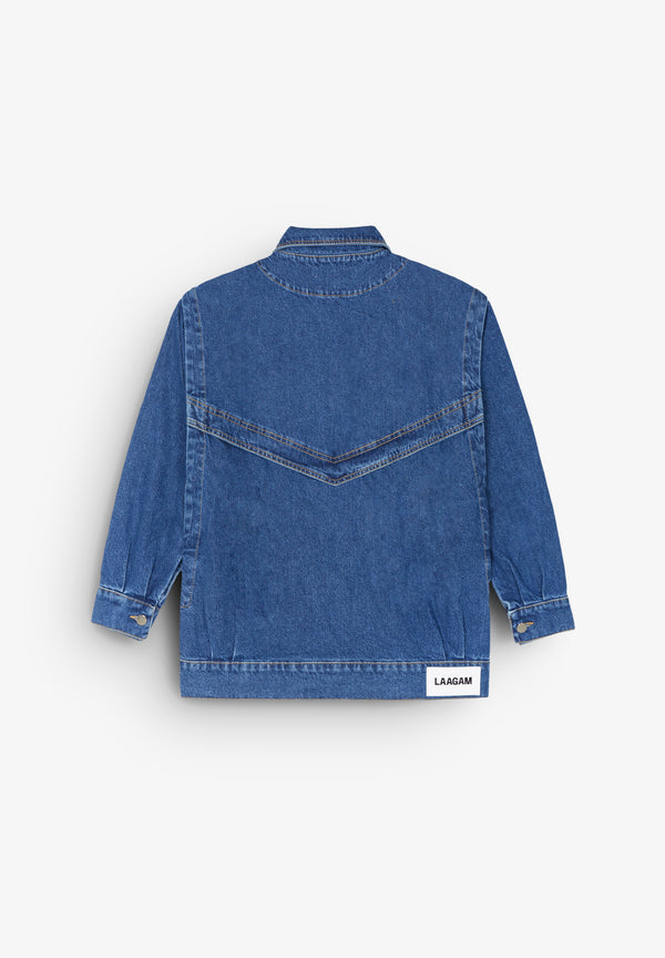 LAAGAM | CHAQUETA DE-NIMES INDIGO