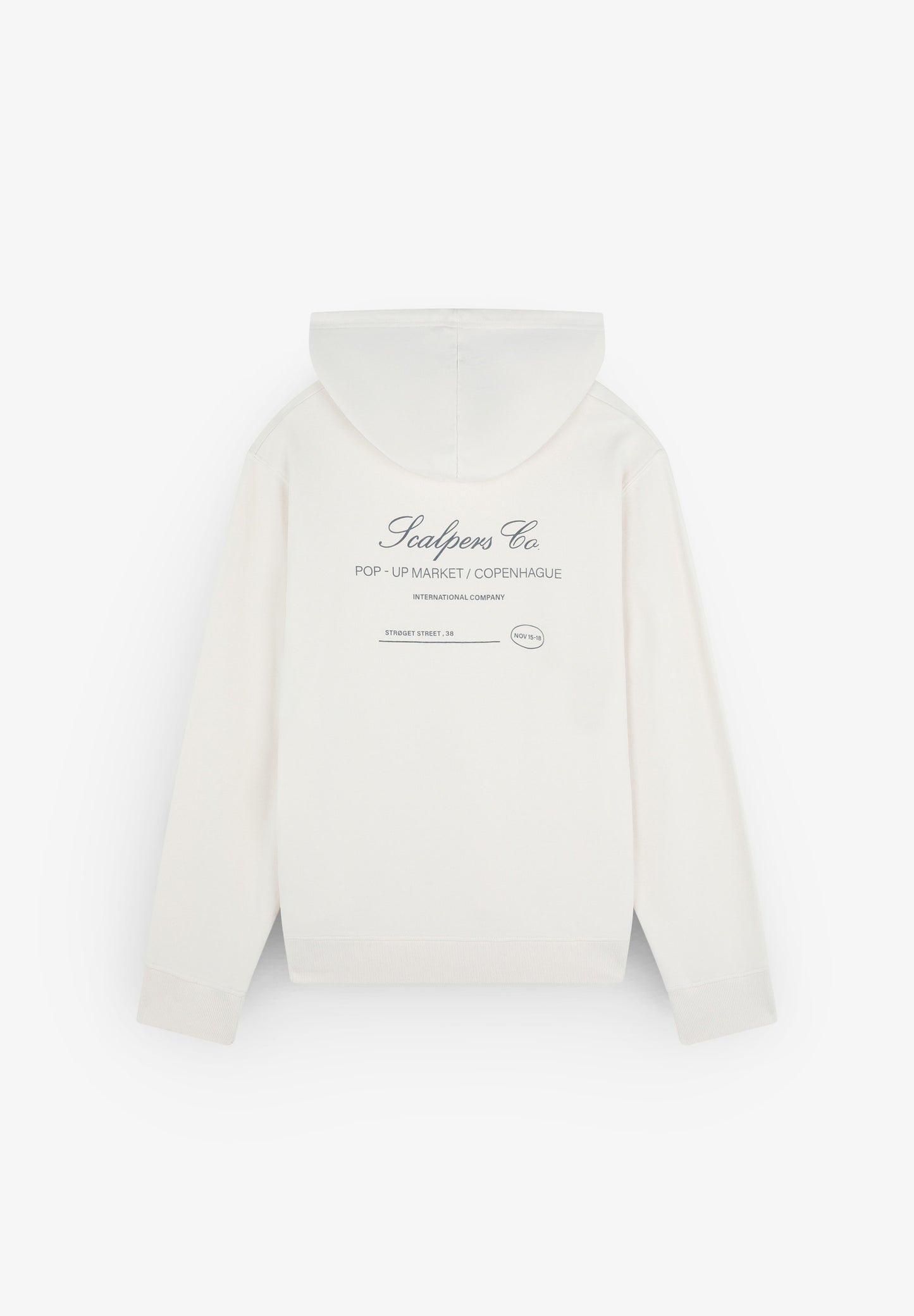 SUDADERA CAPUCHA TEXTO TRASERO