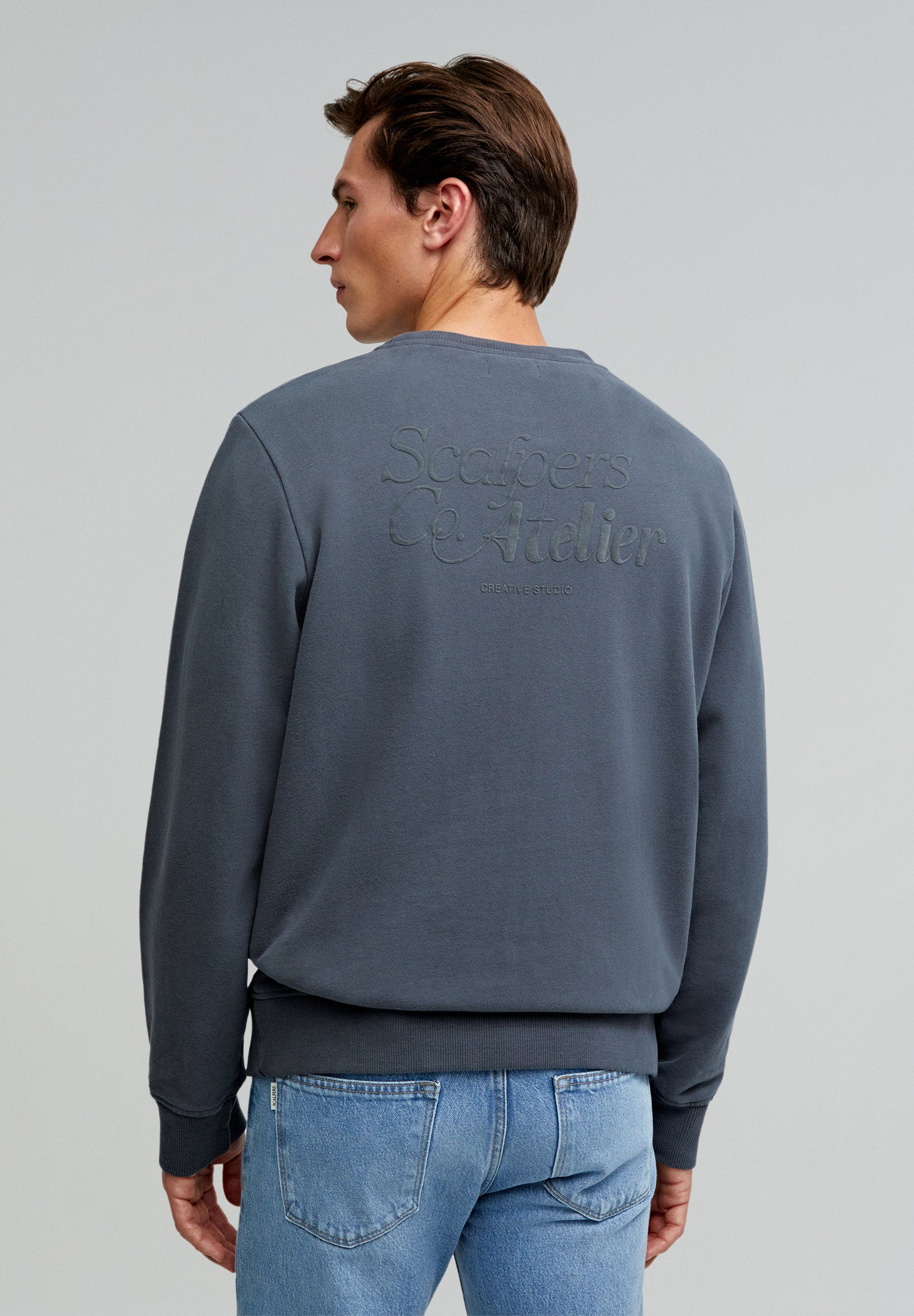 SUDADERA LOGO FLOCADO