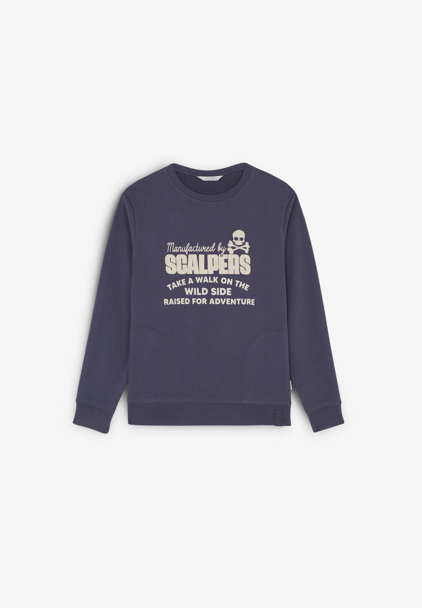 SUDADERA BOLSILLOS LOGO RELIEVE