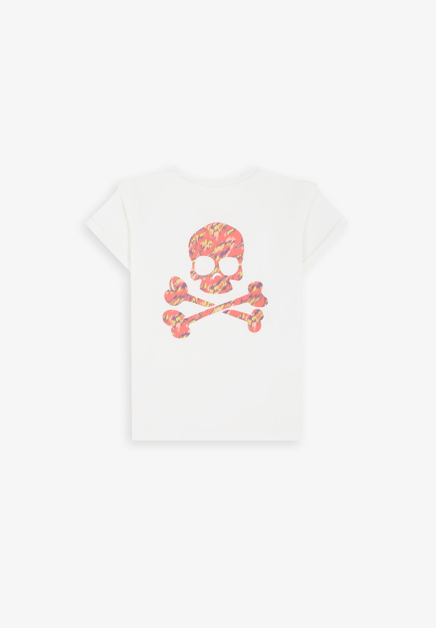 CAMISETA CALAVERA PLIEGUE