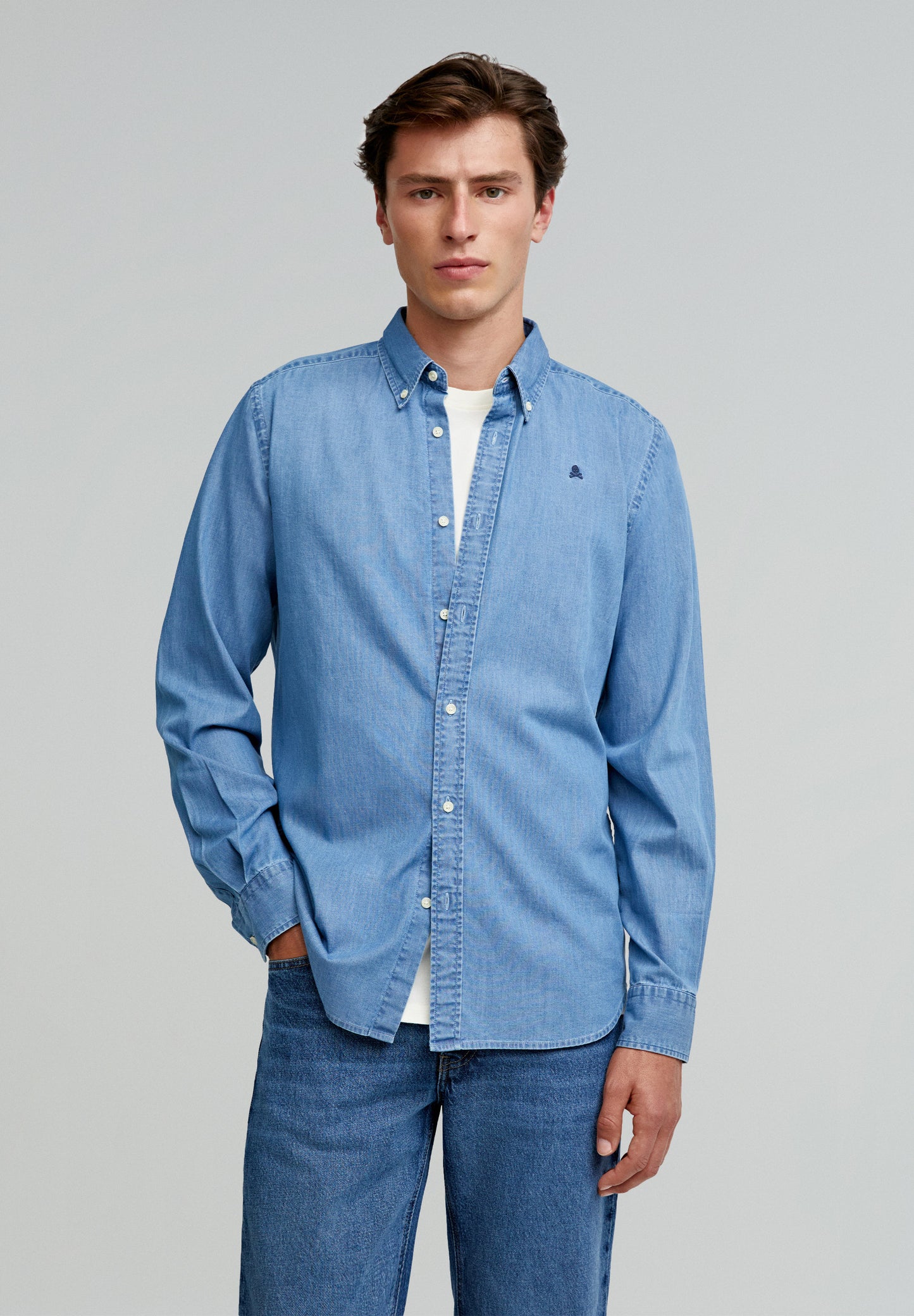 CAMISA DENIM BOTONES