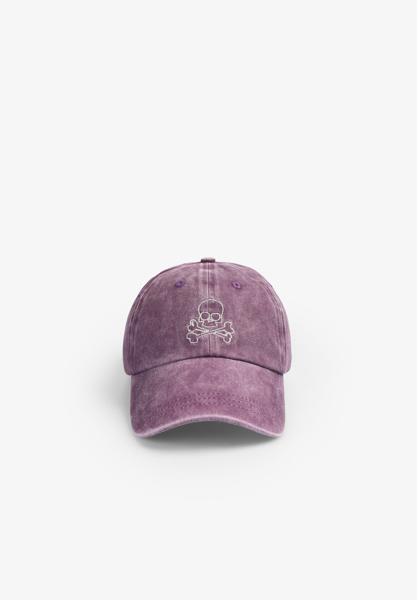 GORRA LAVADA CALAVERA BORDADA