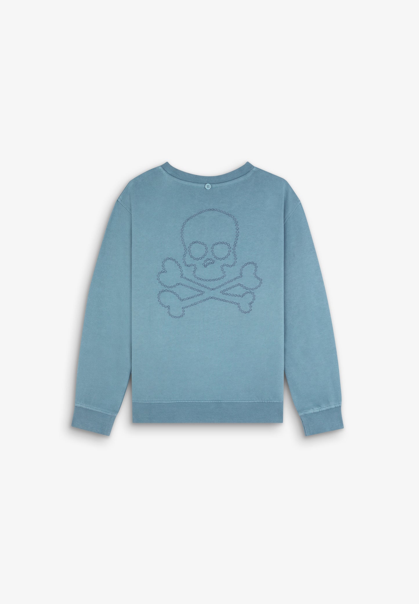 SUDADERA CALAVERA TRASERA BORDADA