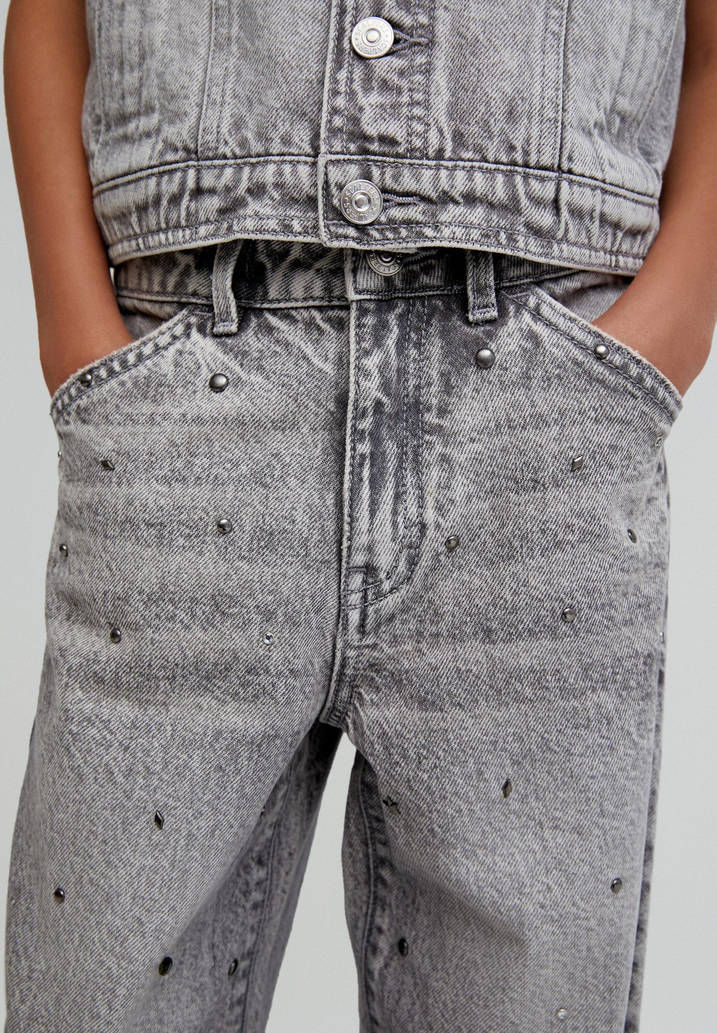 JEANS CULOTTE TACHAS