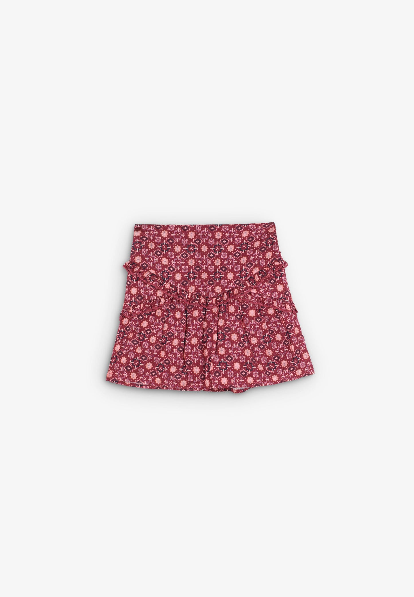 FALDA MINI PRINT VOLANTES