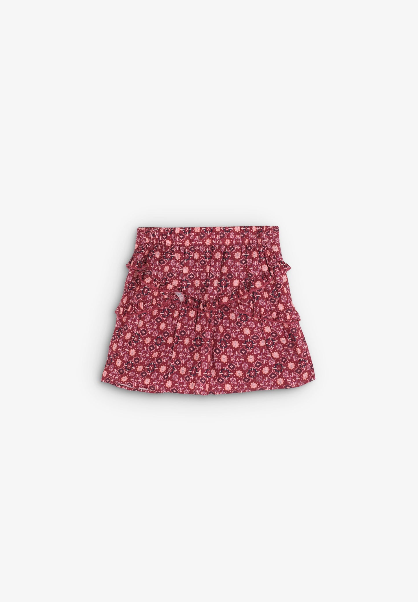 FALDA MINI PRINT VOLANTES