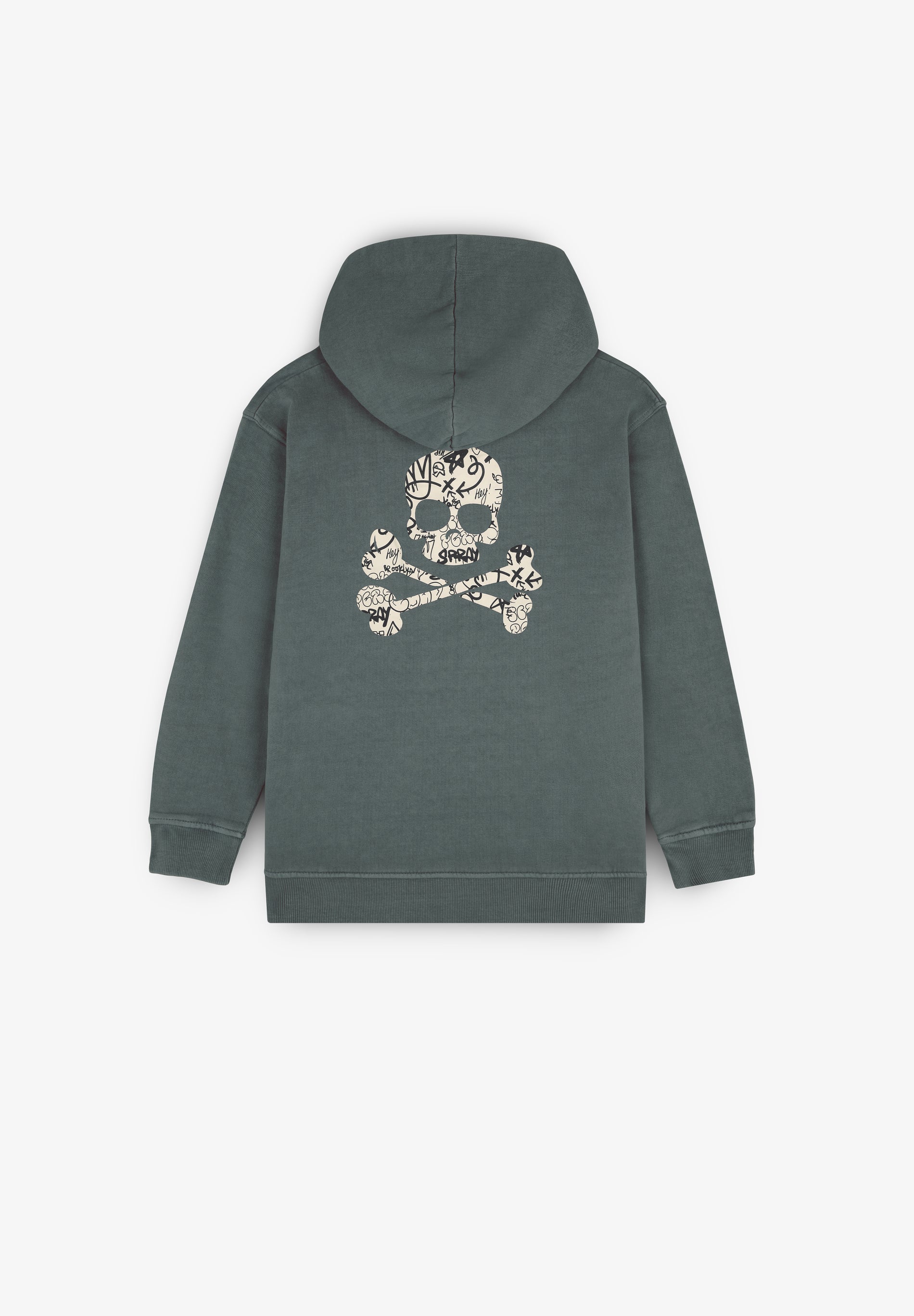 SUDADERA CALAVERA TRASERA GRAFITI