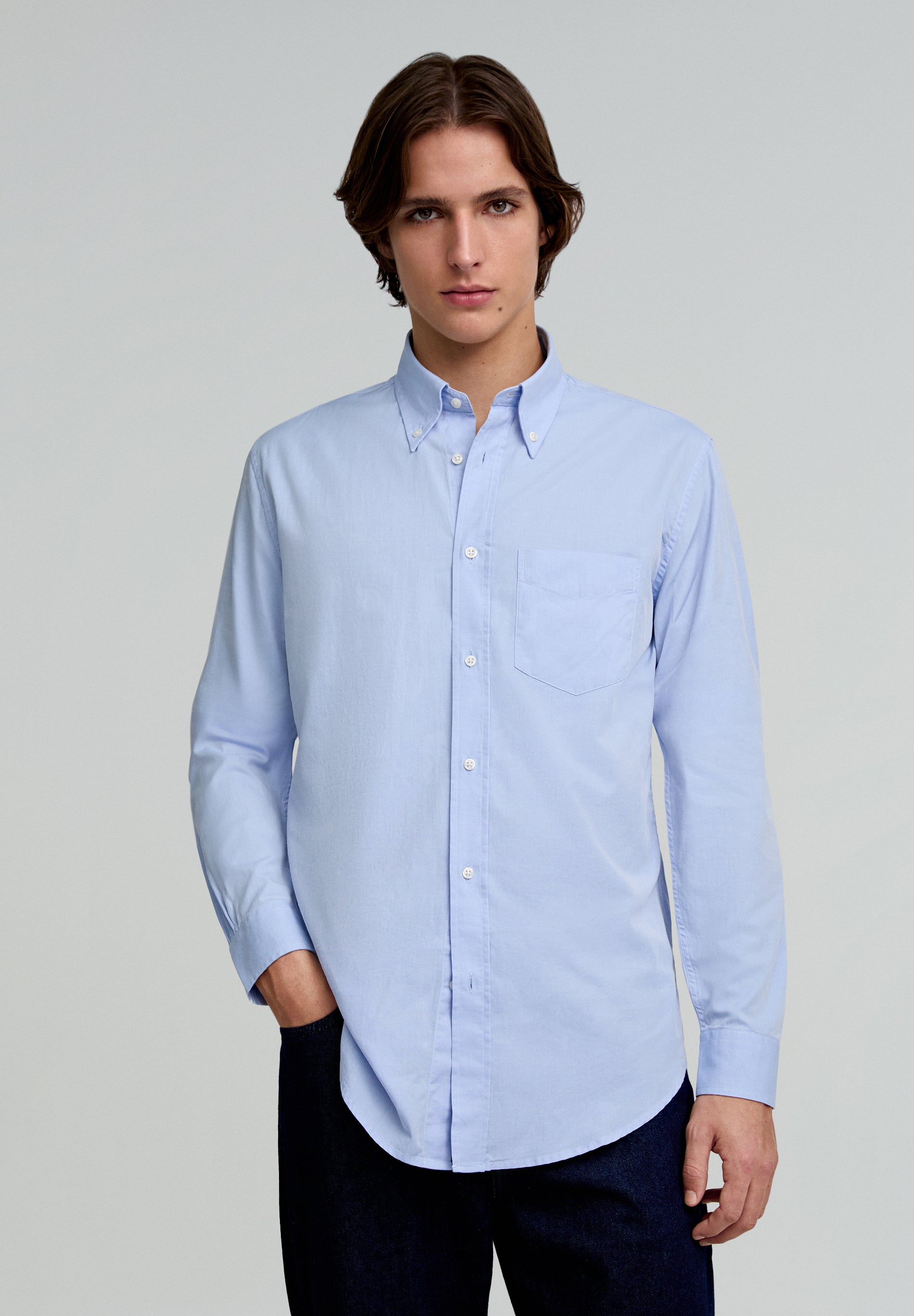 CAMISA OXFORD CUELLO BOTONES