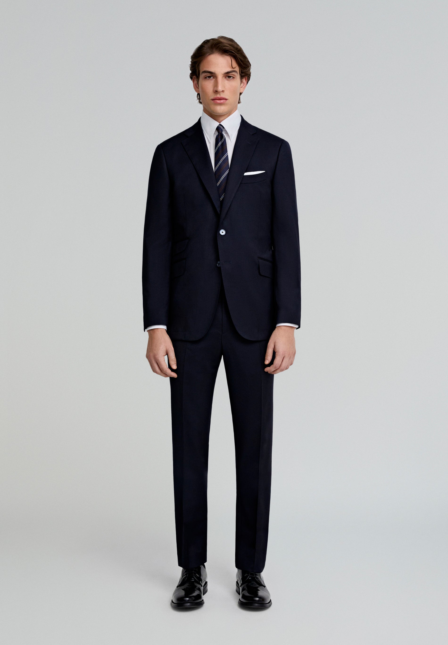 TRAJE LANA AZUL MARINO - Scalpers