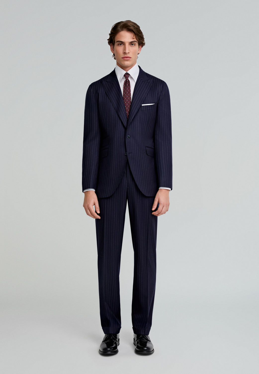 TRAJE AZUL LANA RAYAS – Scalpers