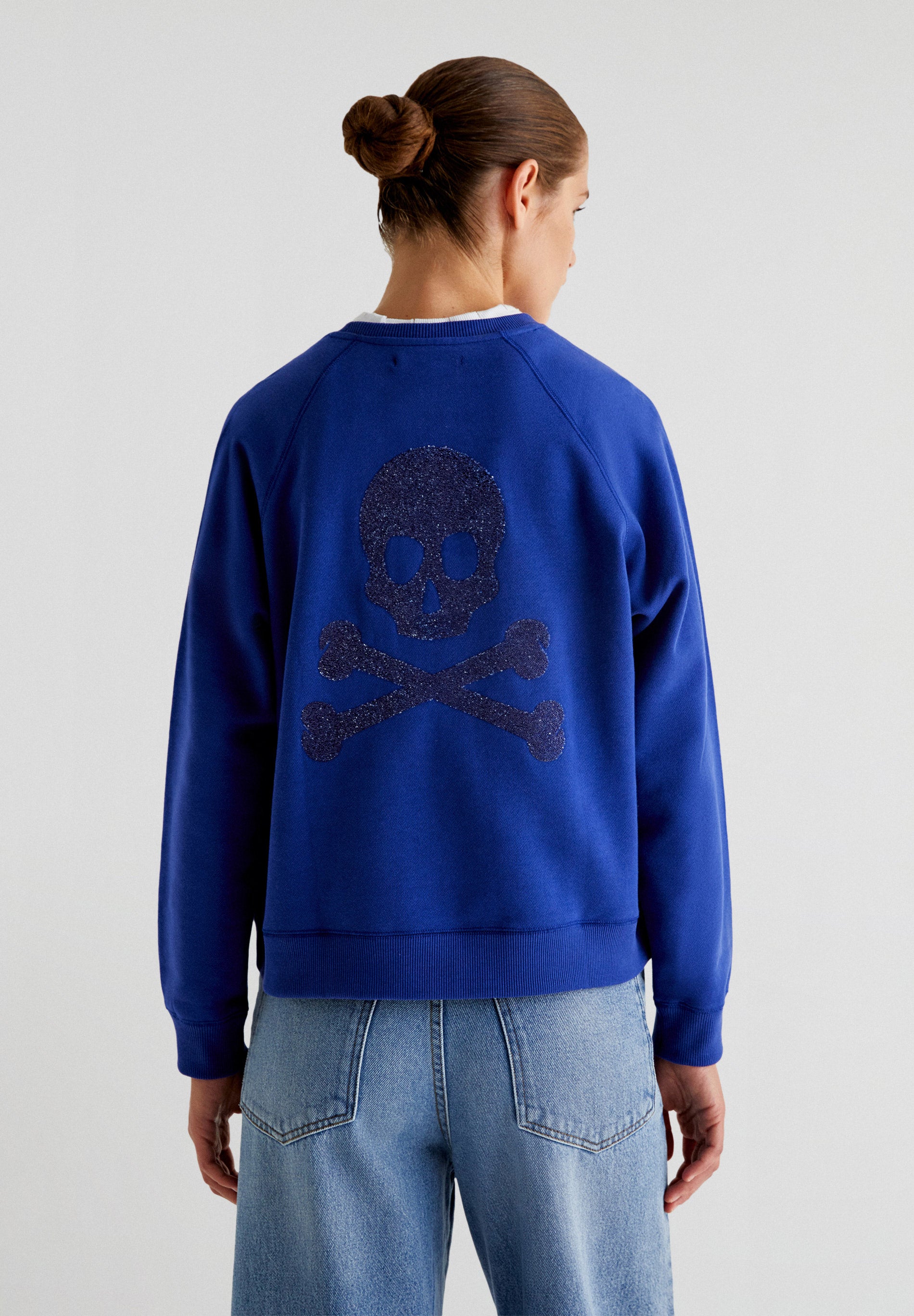 SUDADERA CALAVERA TRASERA GLITTER