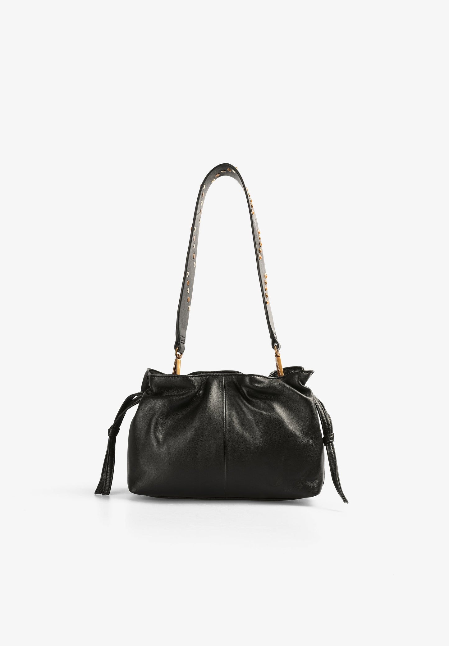 BOLSO MINI PIEL TIRAS FRUNCE