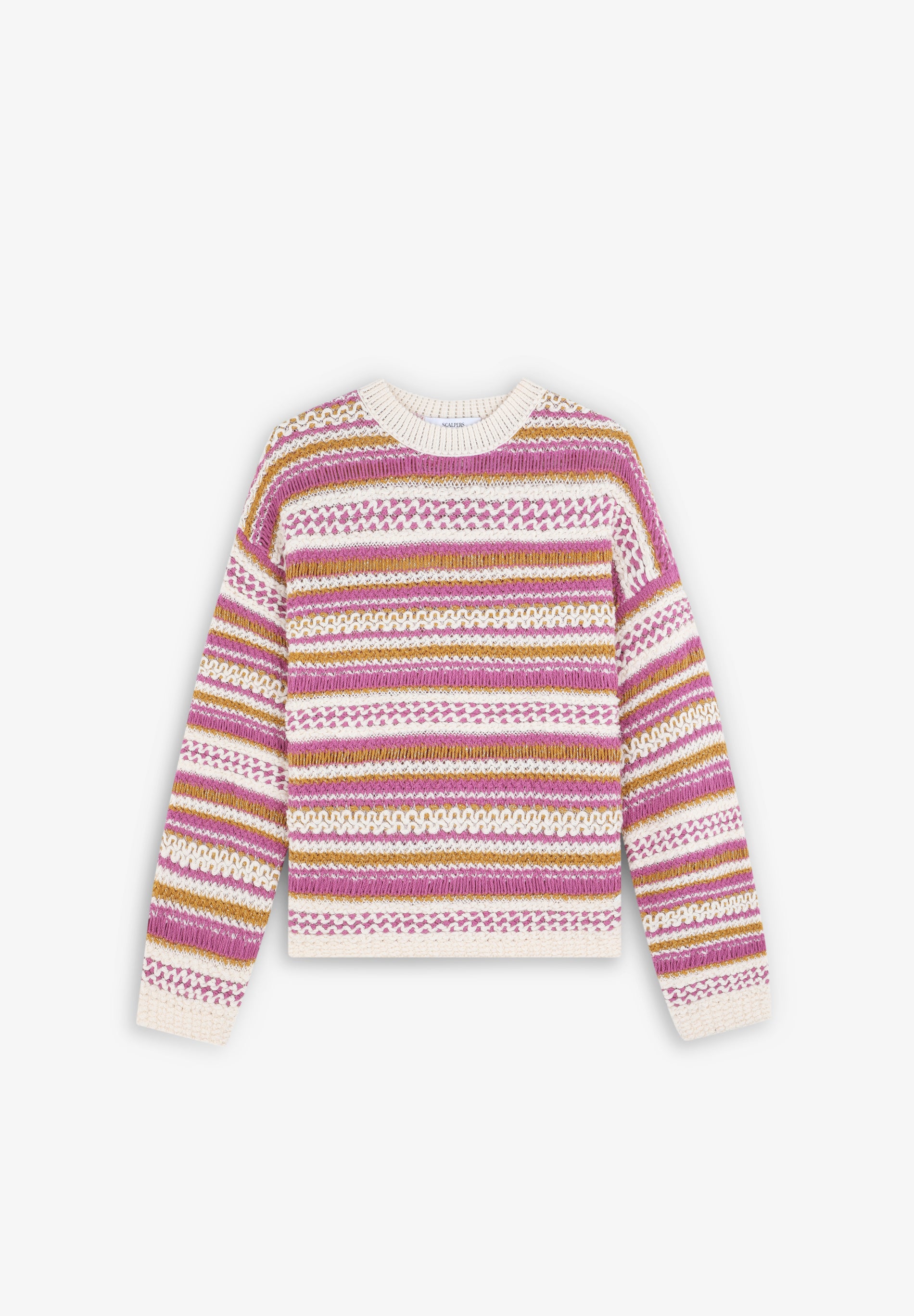 STRIPES CROCHET JUMPER