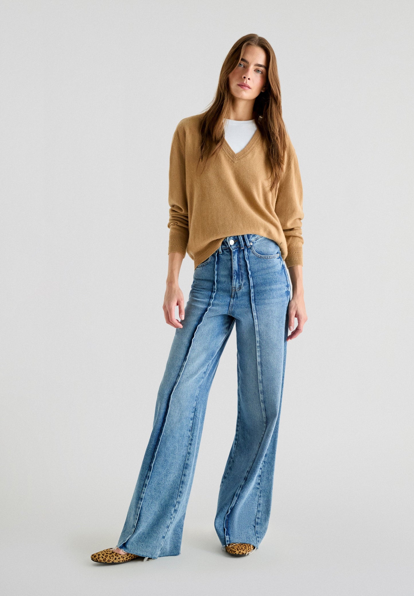 JEANS FULL LENGTH COSTURA