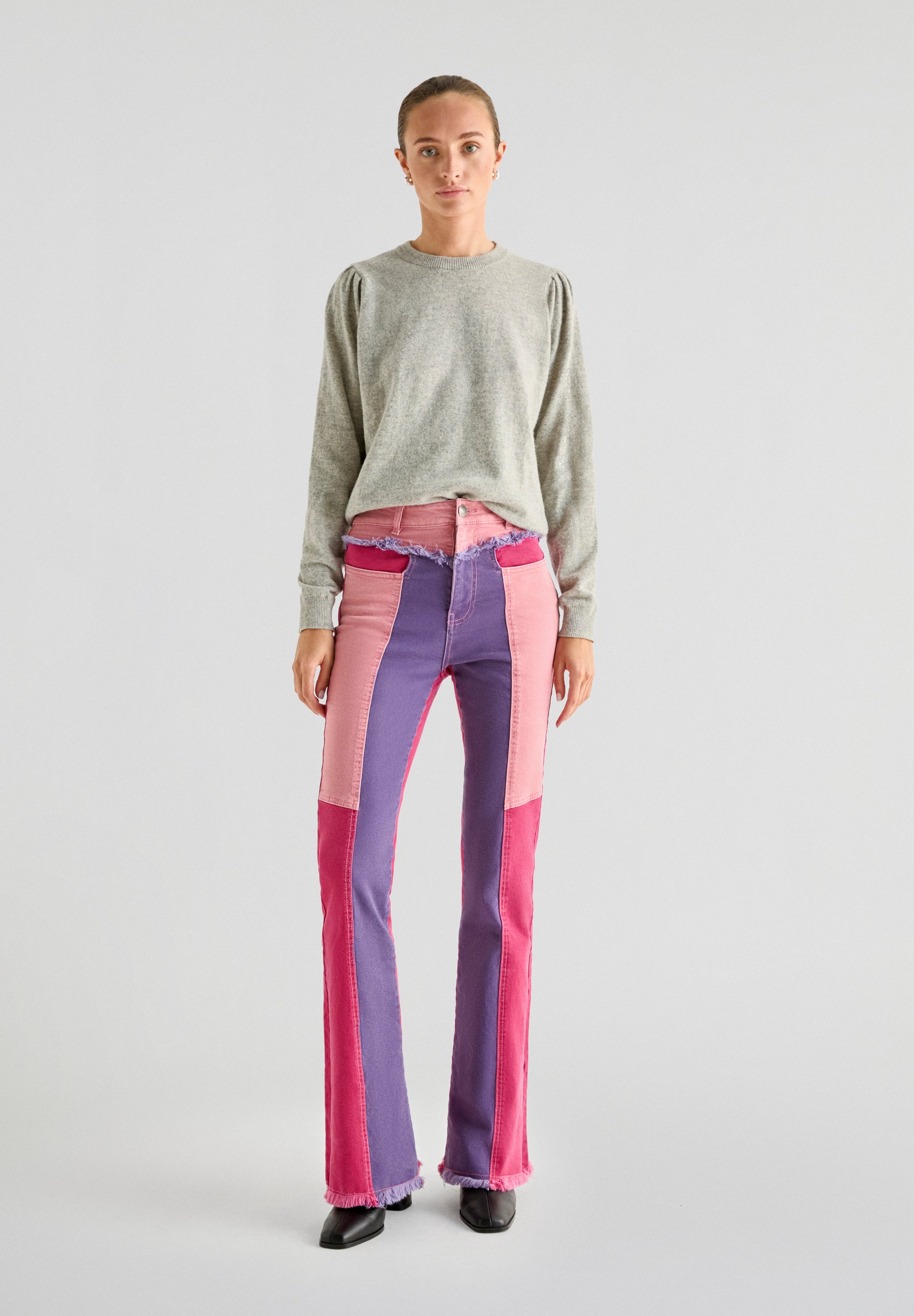 JEANS BOOTCUT COLOUR BLOCK