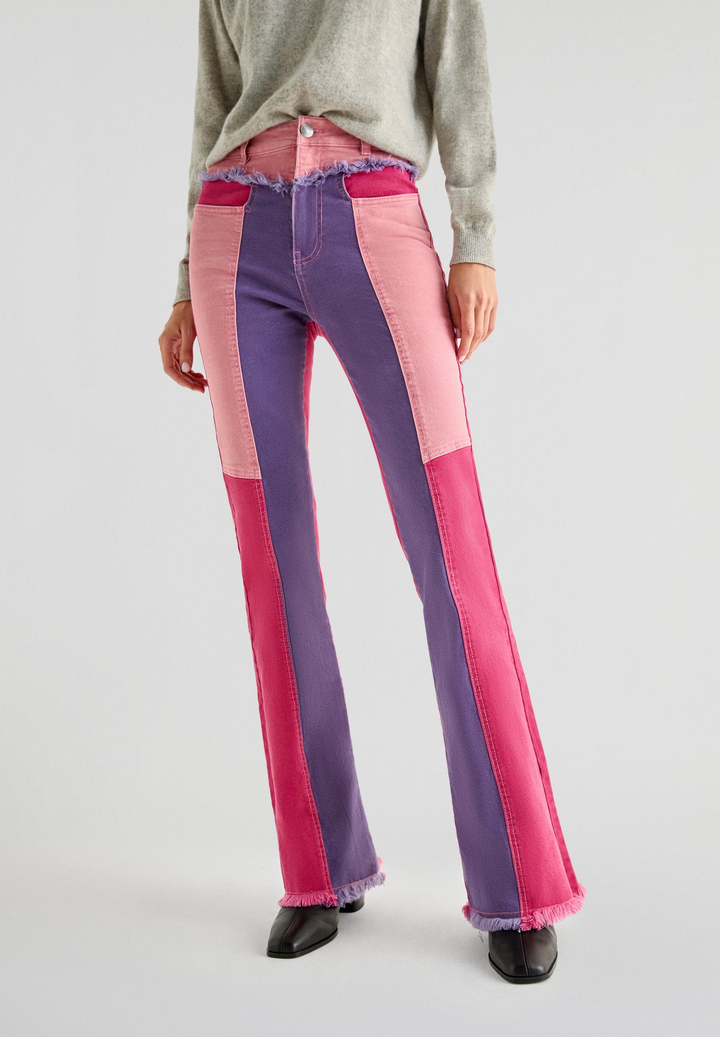 JEANS BOOTCUT COLOUR BLOCK