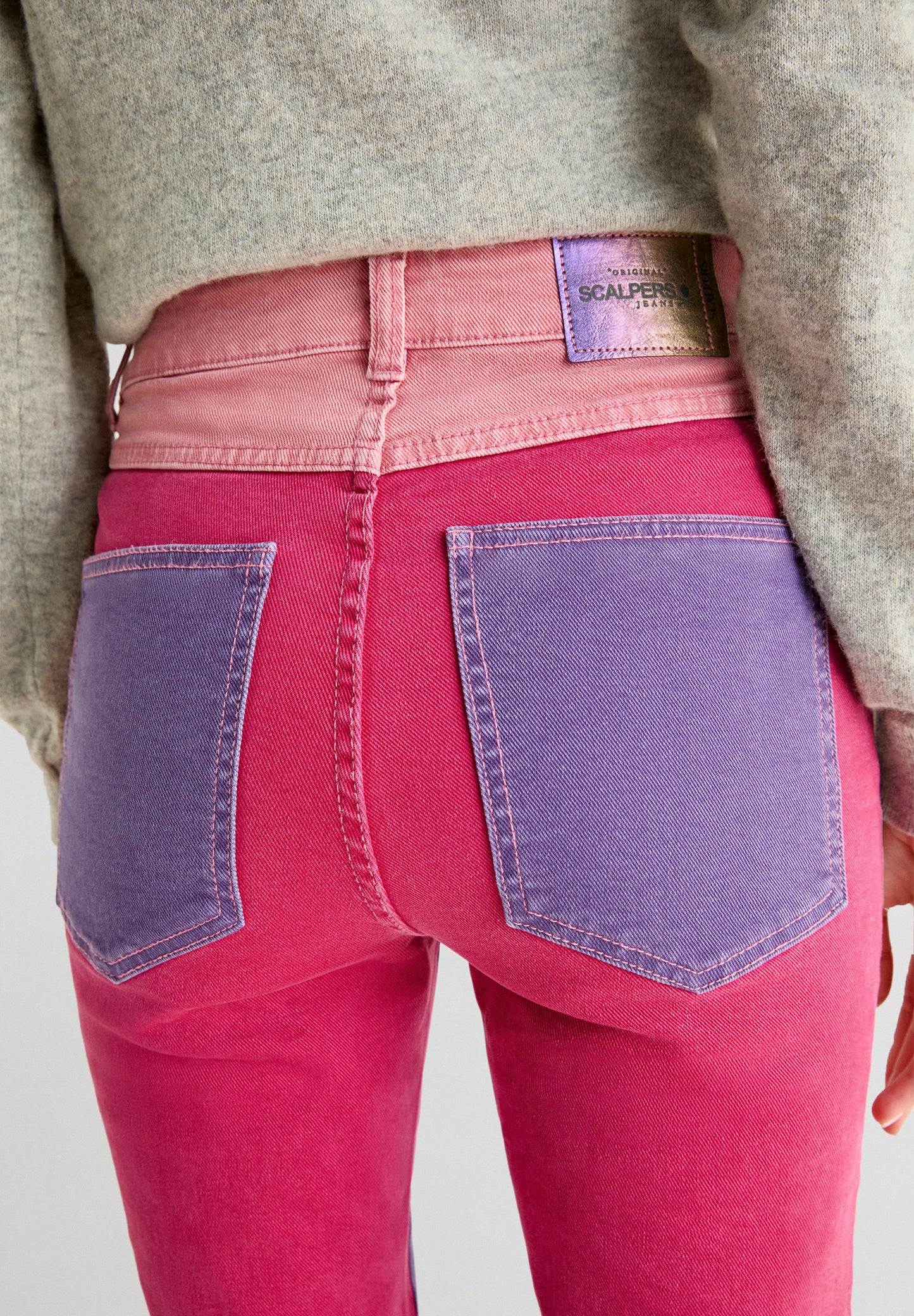 JEANS BOOTCUT COLOUR BLOCK