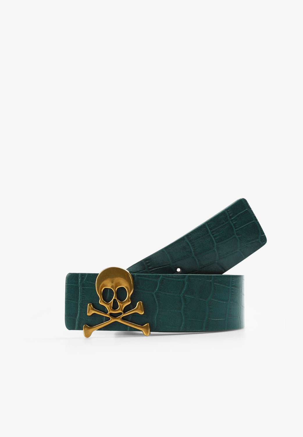 Cinturon De Raven Cinturón De Mujer Scalpers De Piel Vacuna En