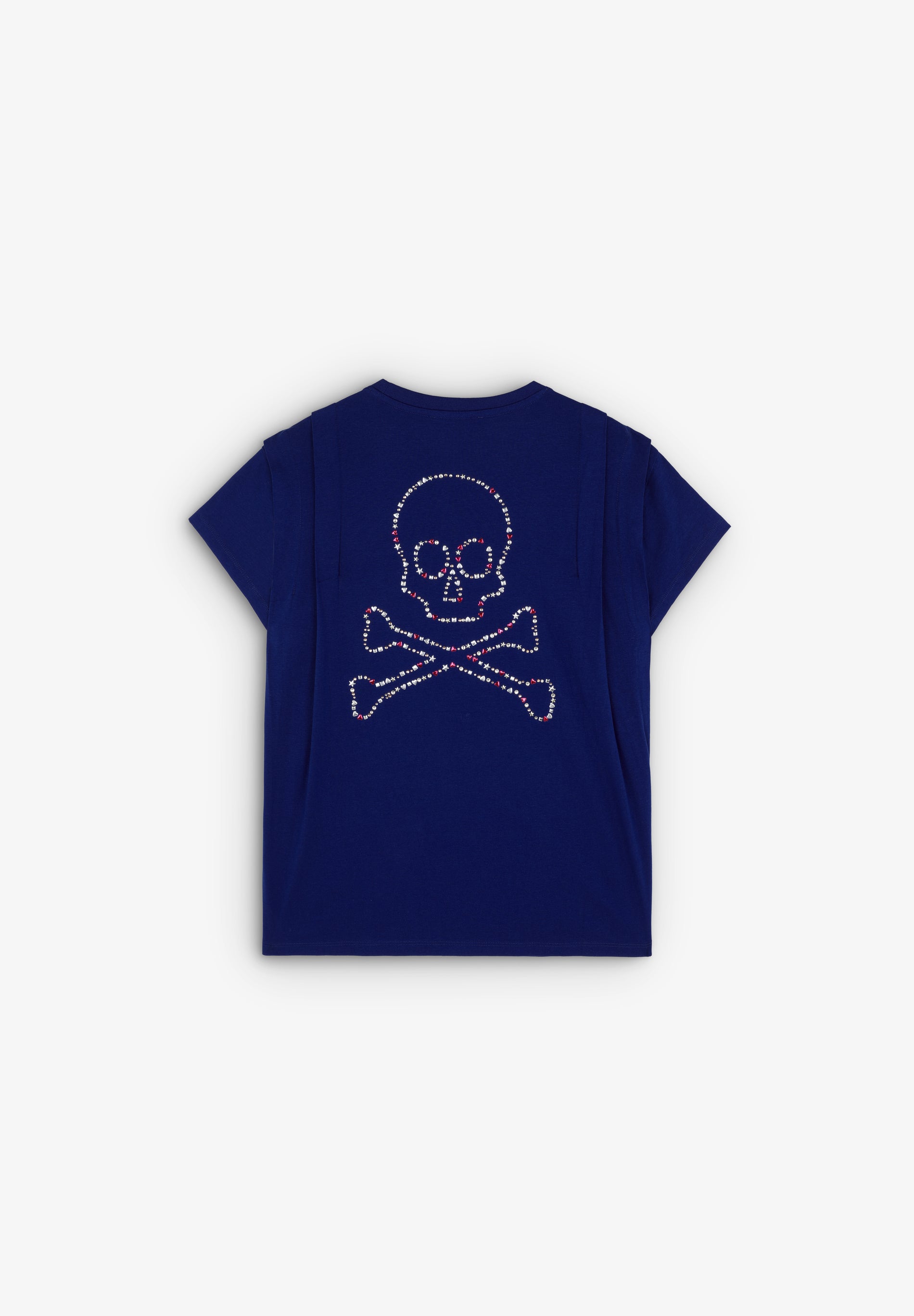 CAMISETA PLIEGUE CALAVERA TACHUELAS