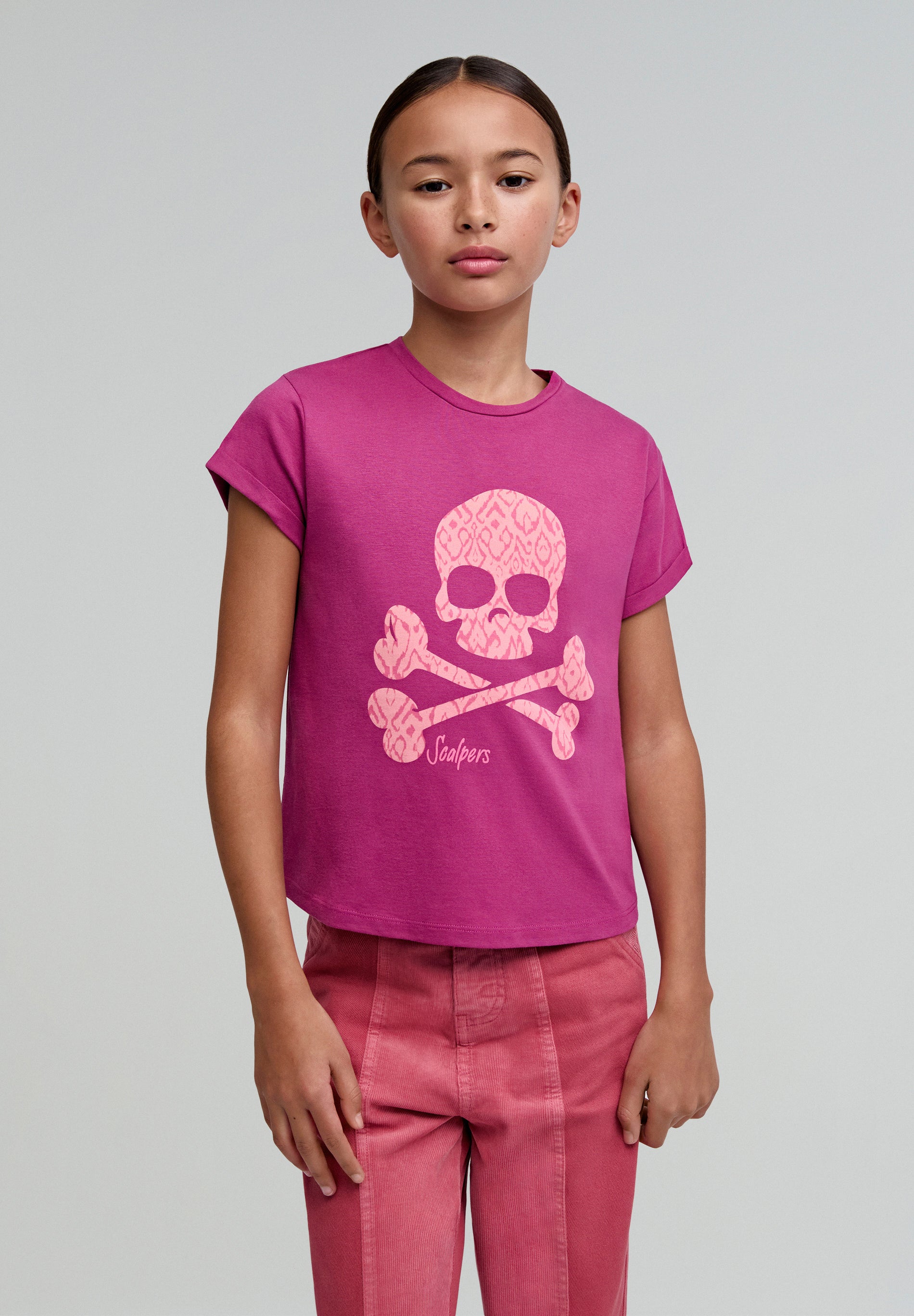 CAMISETA CALAVERA IKAT