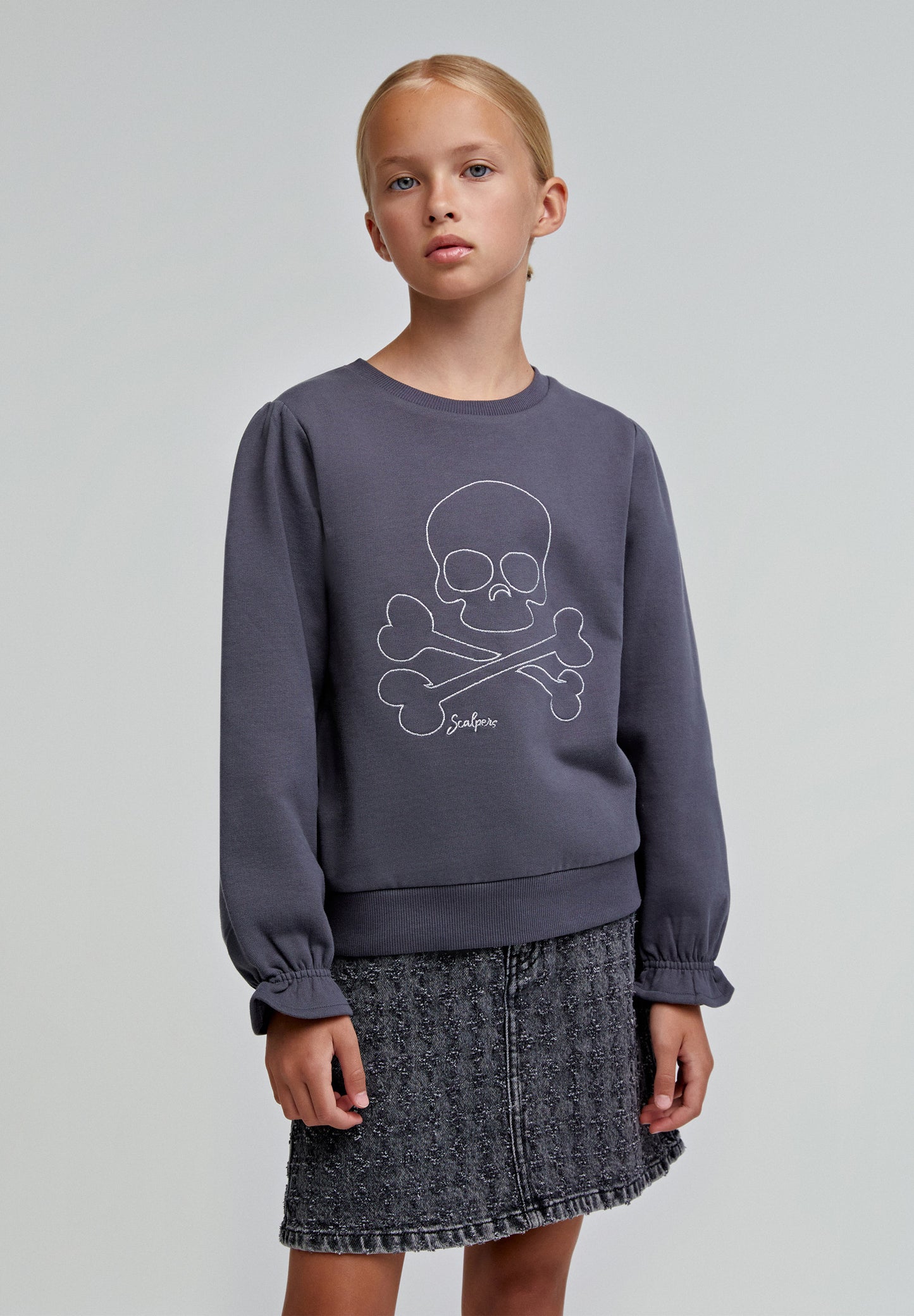 SUDADERA CALAVERA FRUNCE