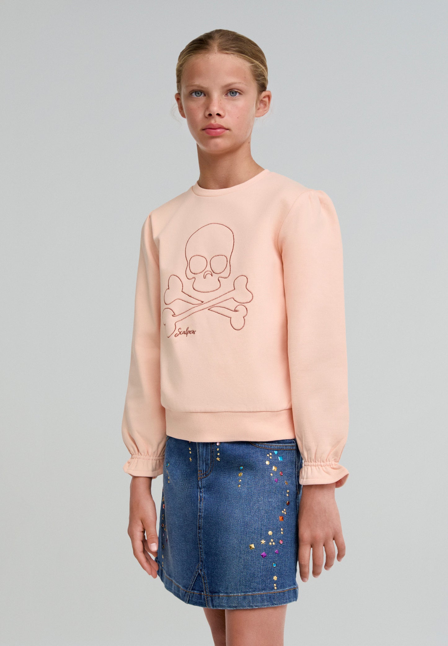 SUDADERA CALAVERA FRUNCE