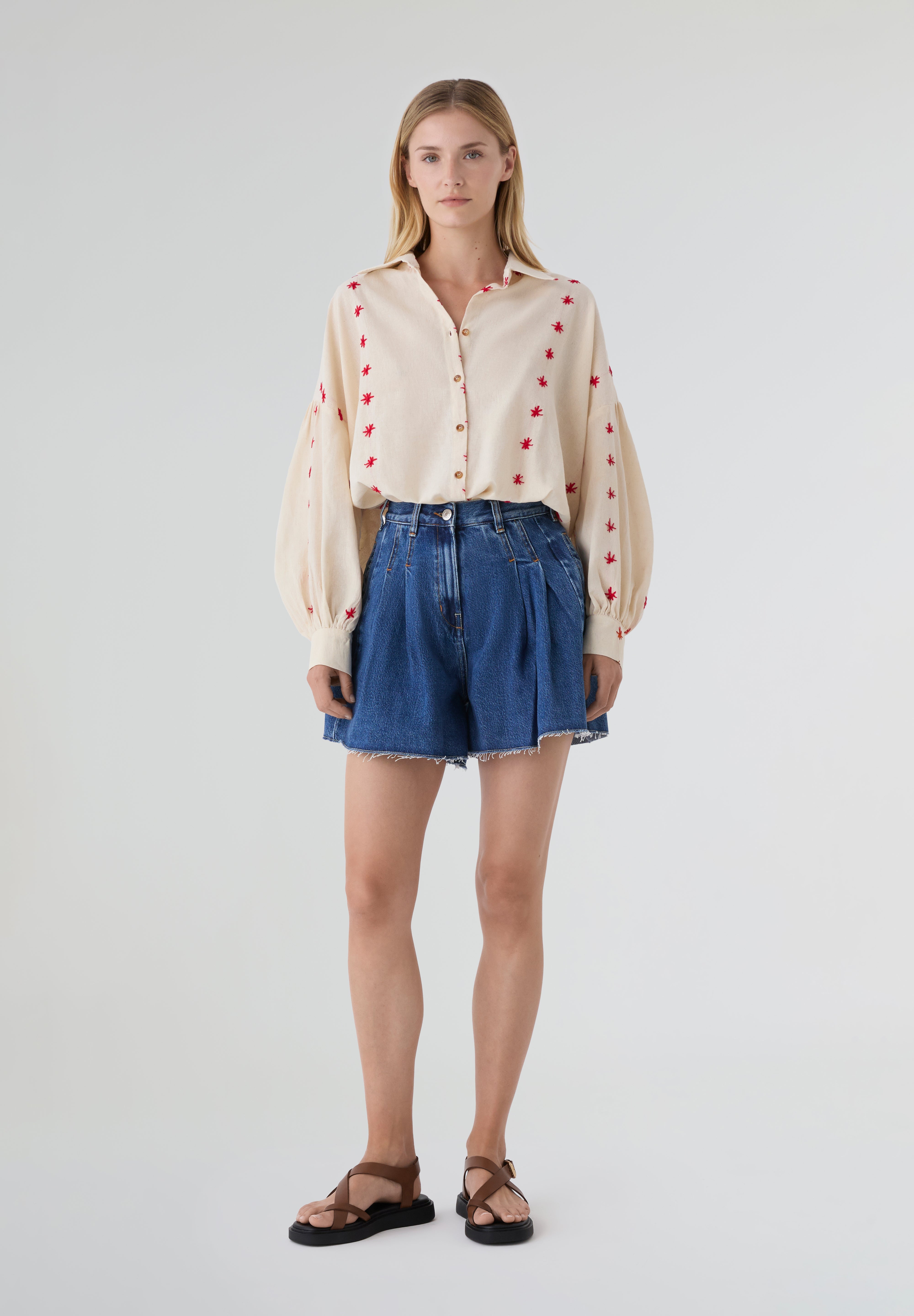 ENAGUAS | BLUSA MALI ROJA