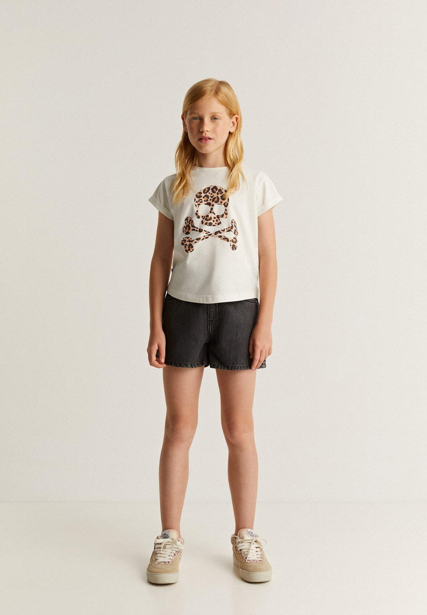 CAMISETA CALAVERA ANIMAL PRINT