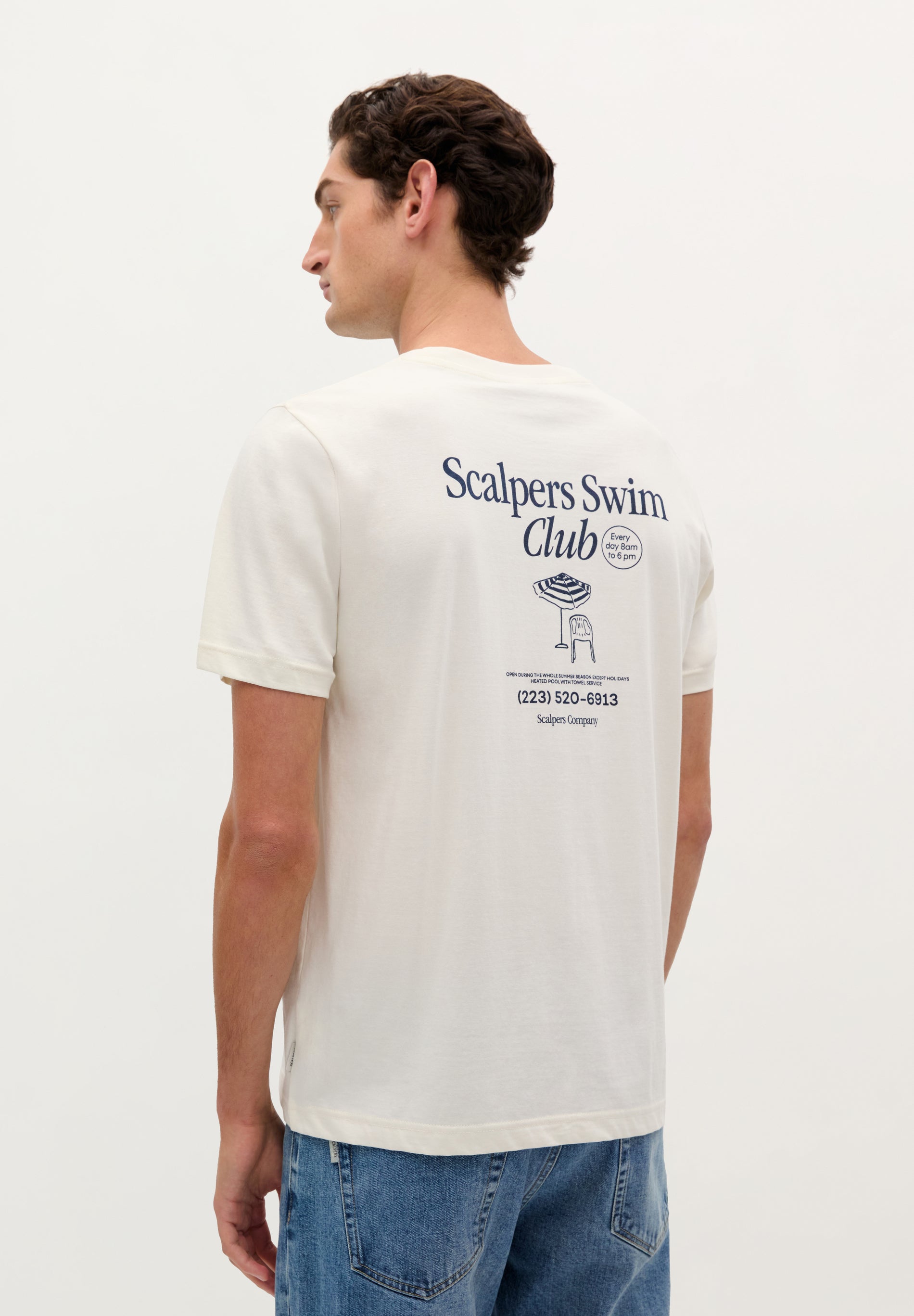 Camiseta Blanca Scalpers Hombre Scalpers Camiseta Basica Camiseta