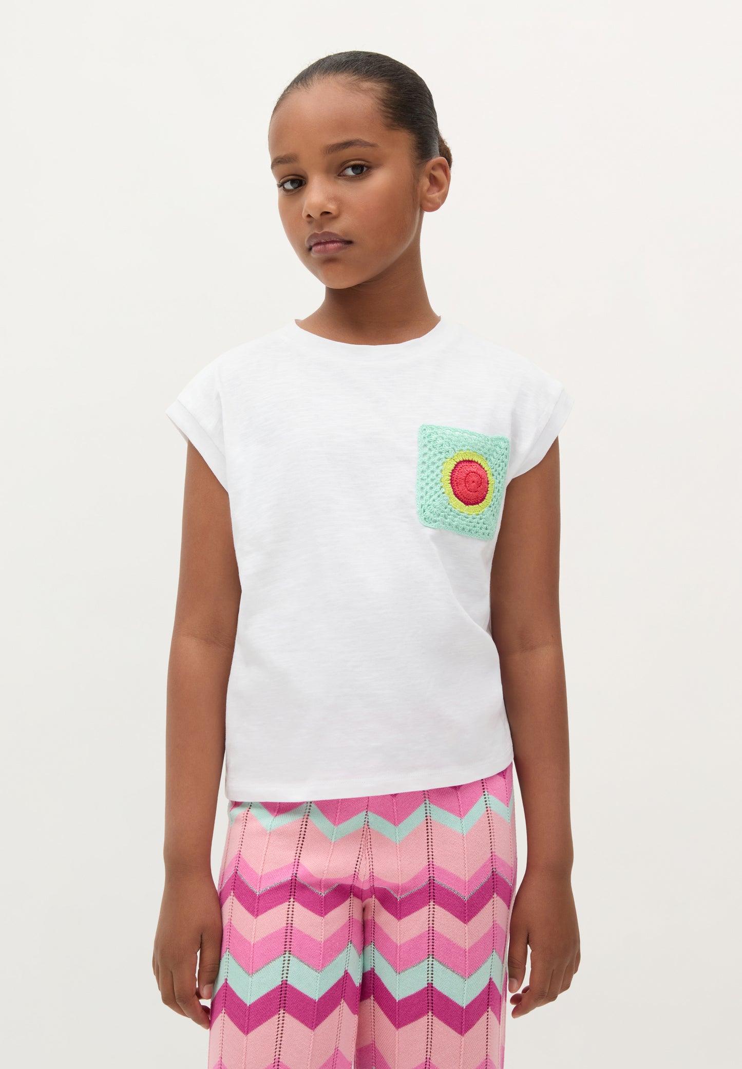 CAMISETA BOLSILLO CROCHET